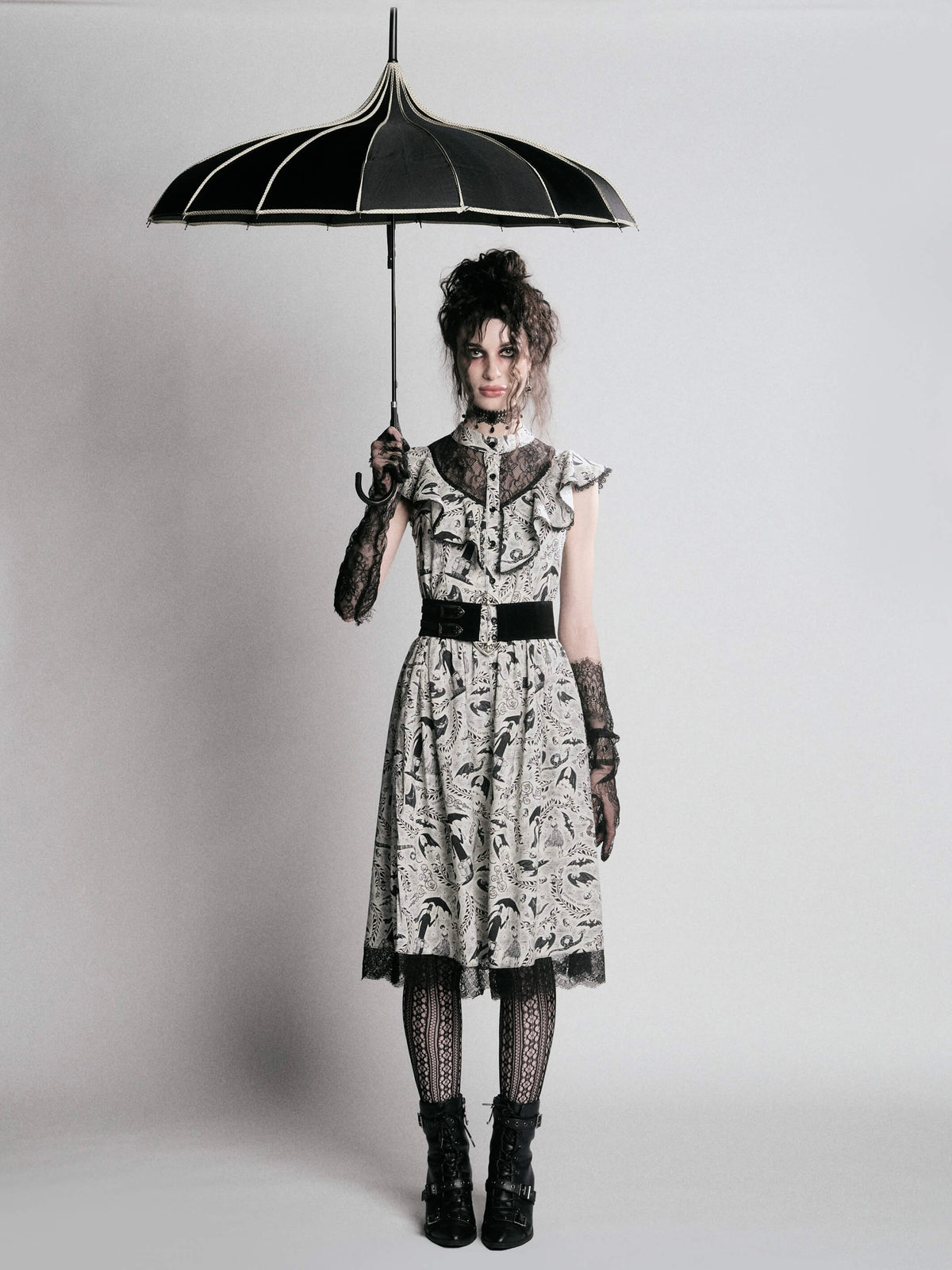 Edward Gorey Victorian dress