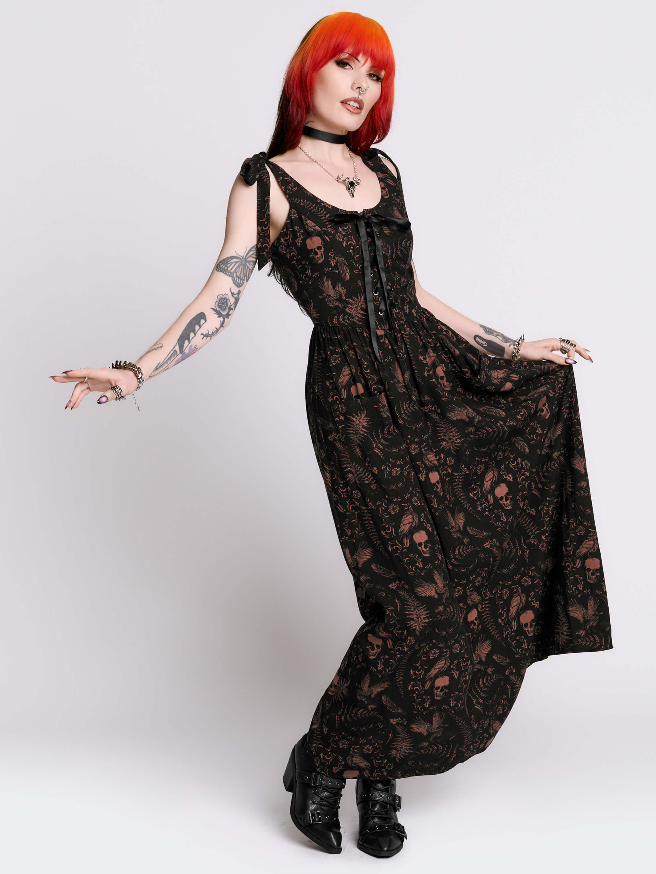 ANTIQUE SKULL SUN DRESS