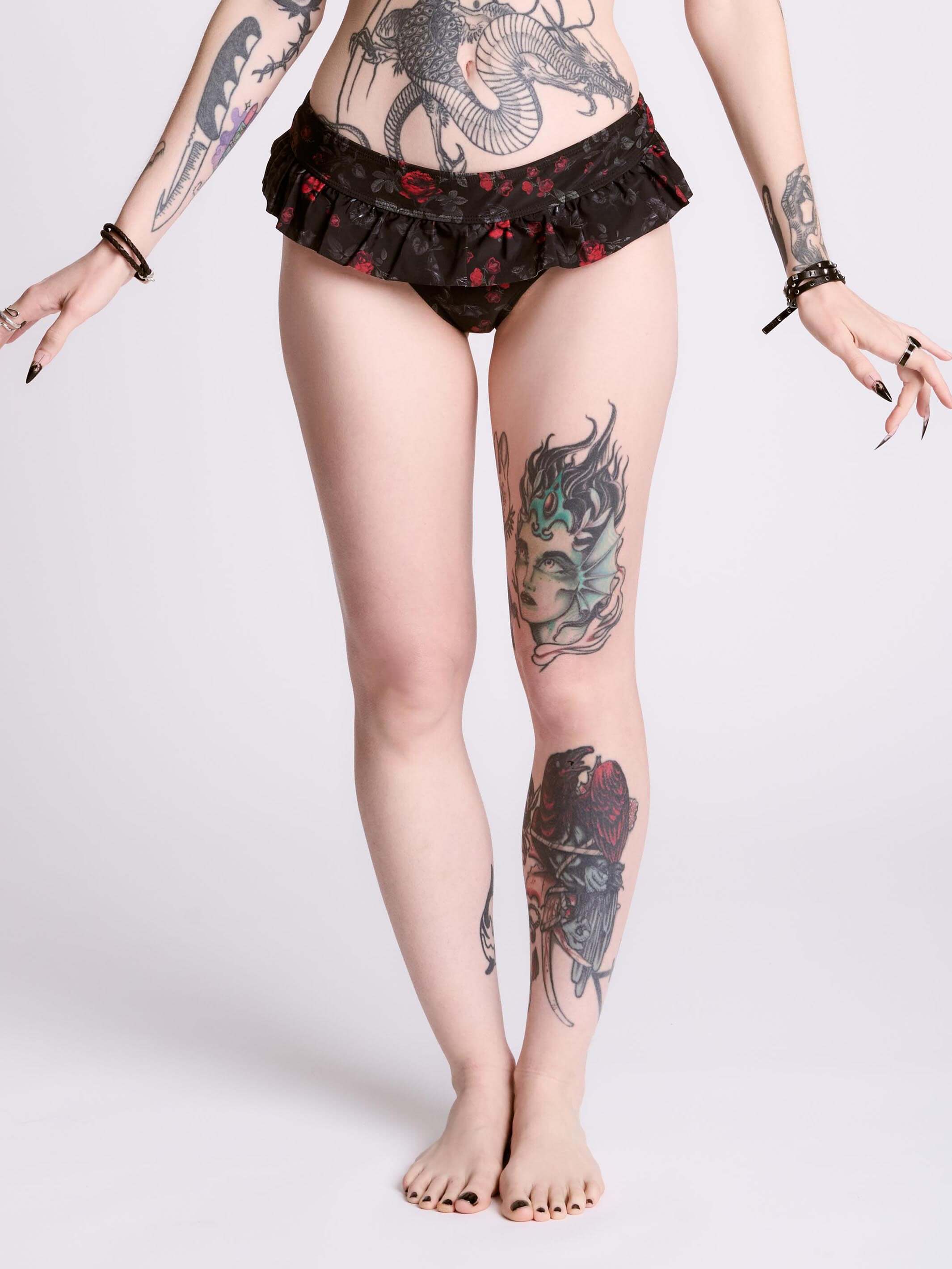 BAT ROSES SWIM BOTTOMS