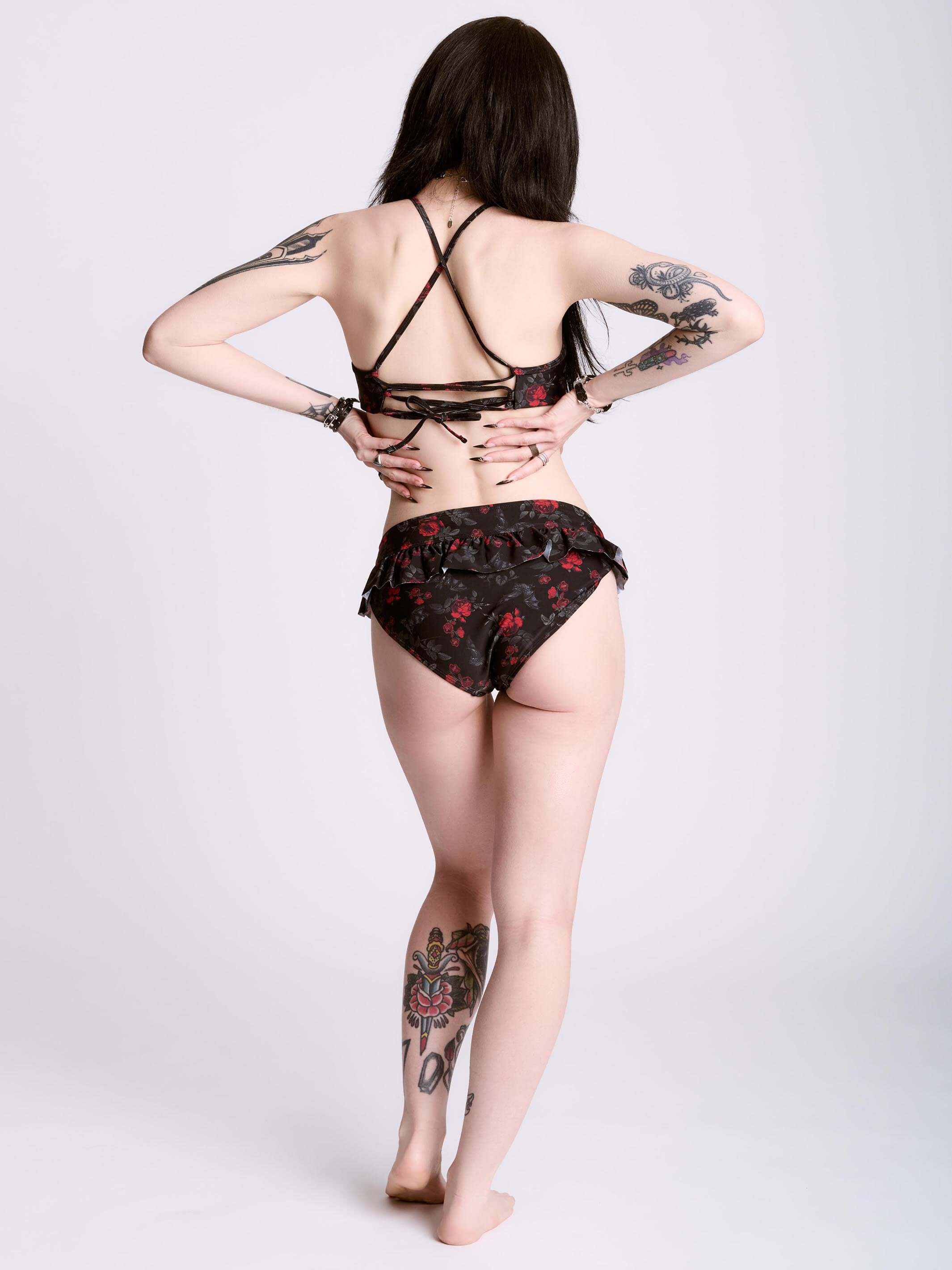 BAT ROSES SWIM BOTTOMS
