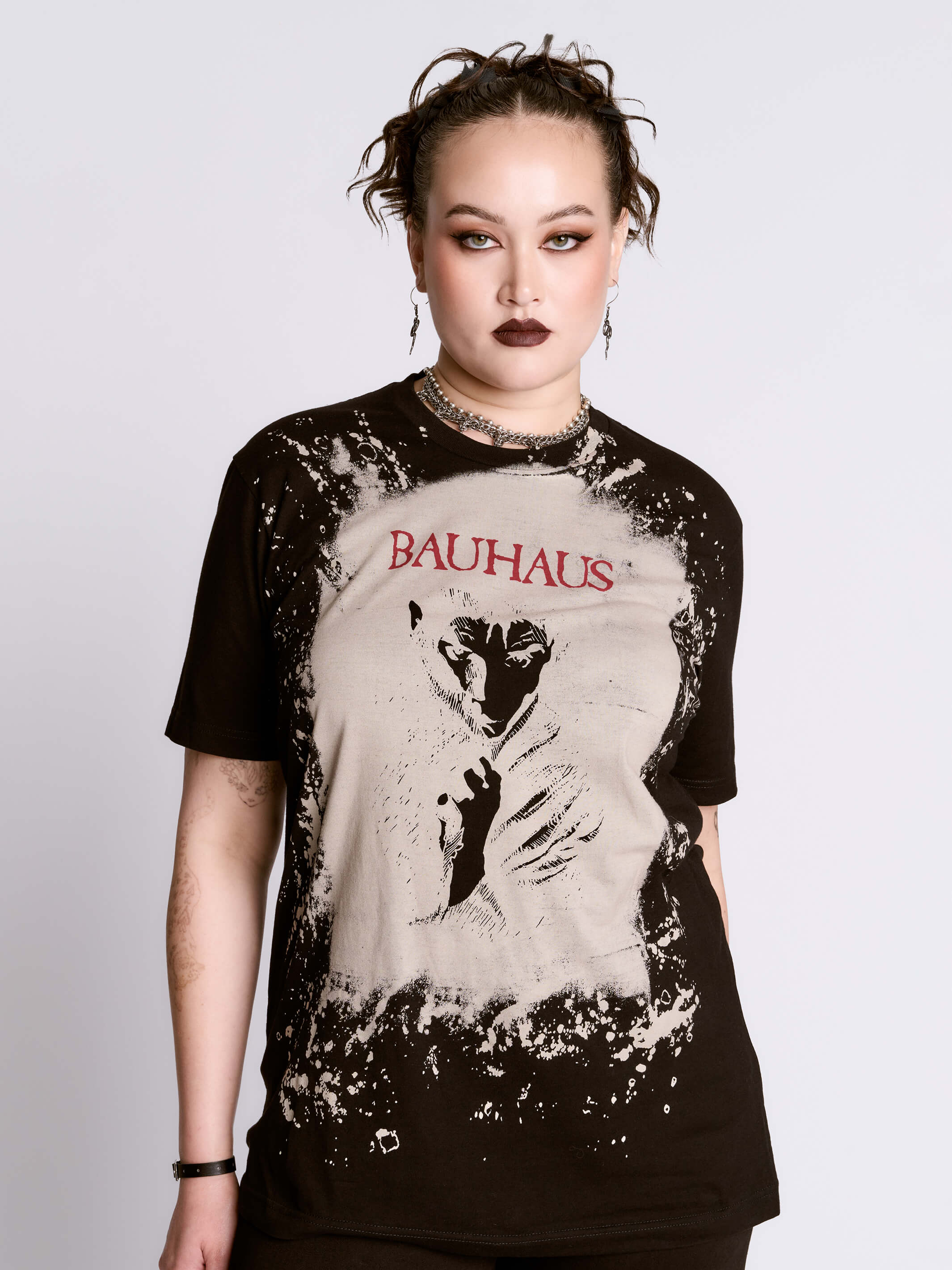 BAUHAUS SPLATTER BLEACH SHIRT