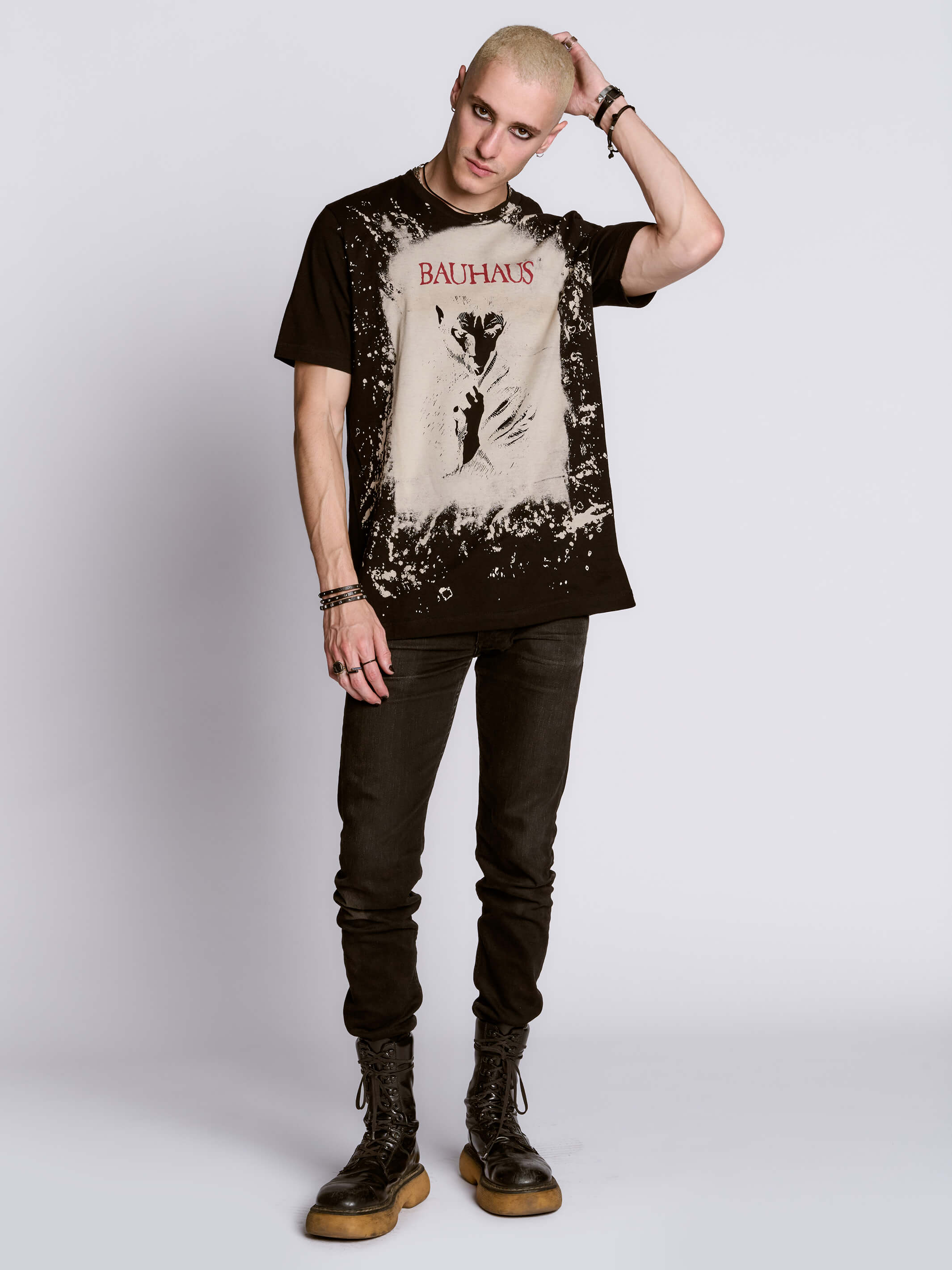BAUHAUS SPLATTER BLEACH SHIRT