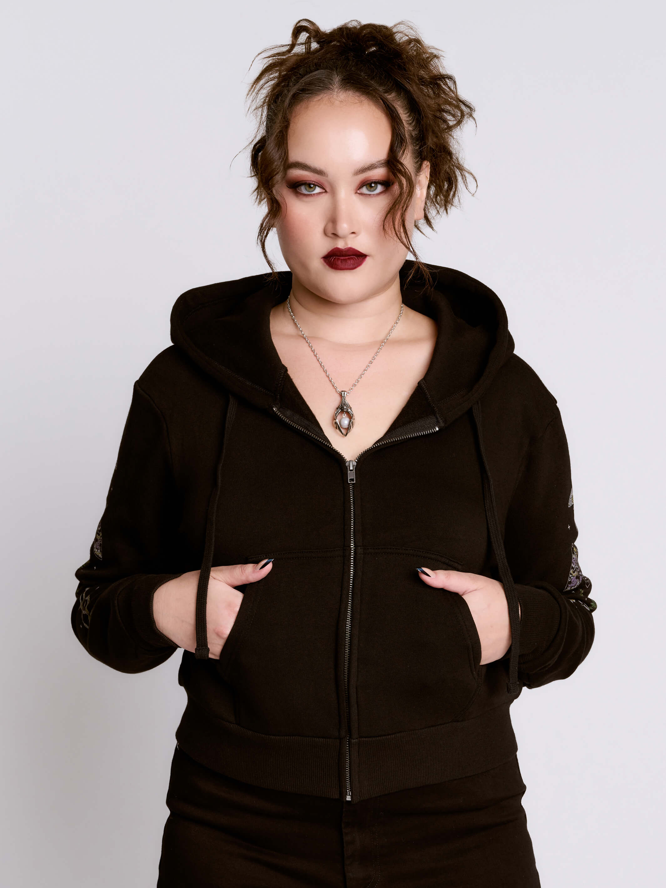 Cropped Forest Witch Hoodie