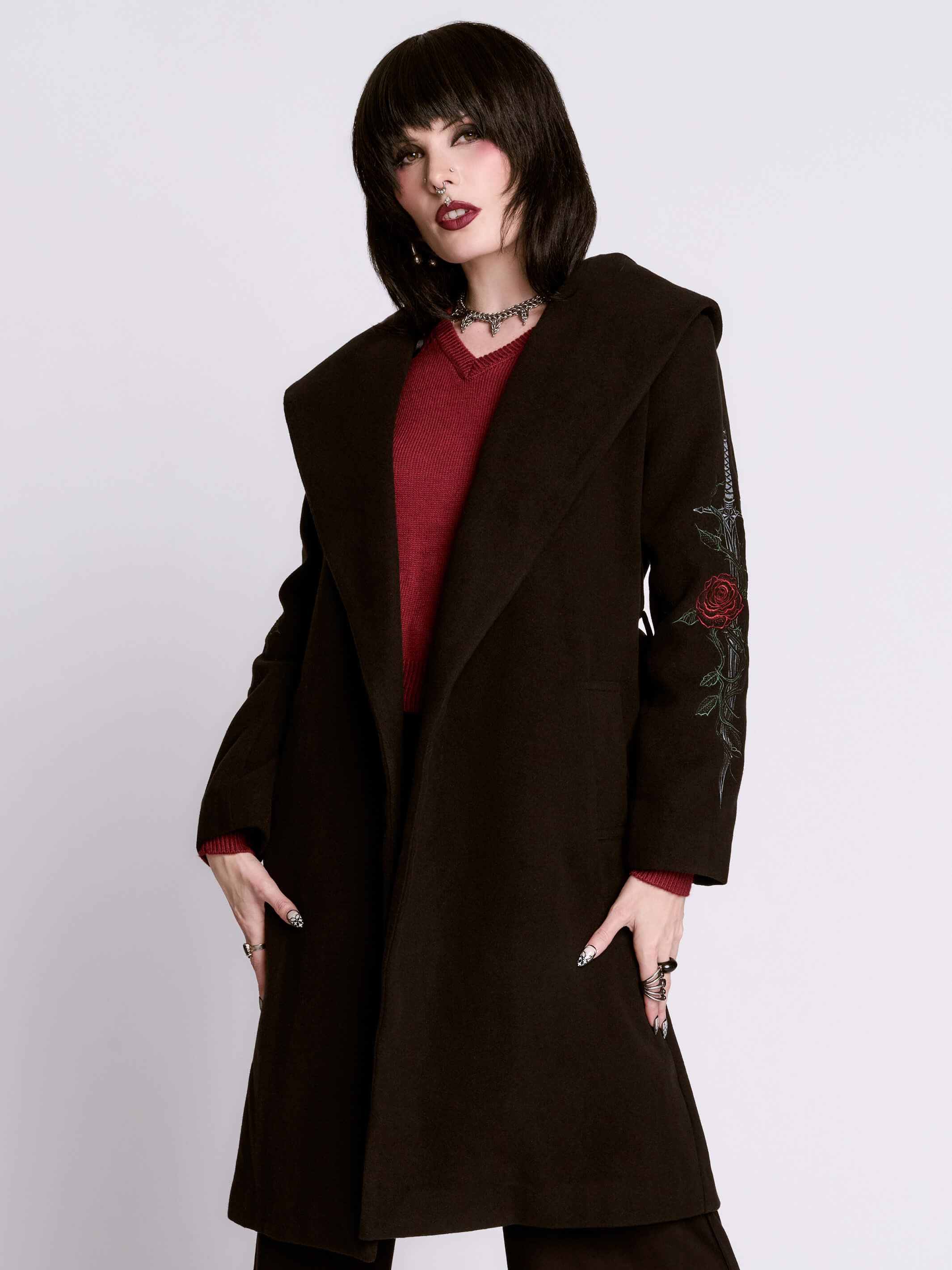 Dagger HOODED WOOL CLOAK