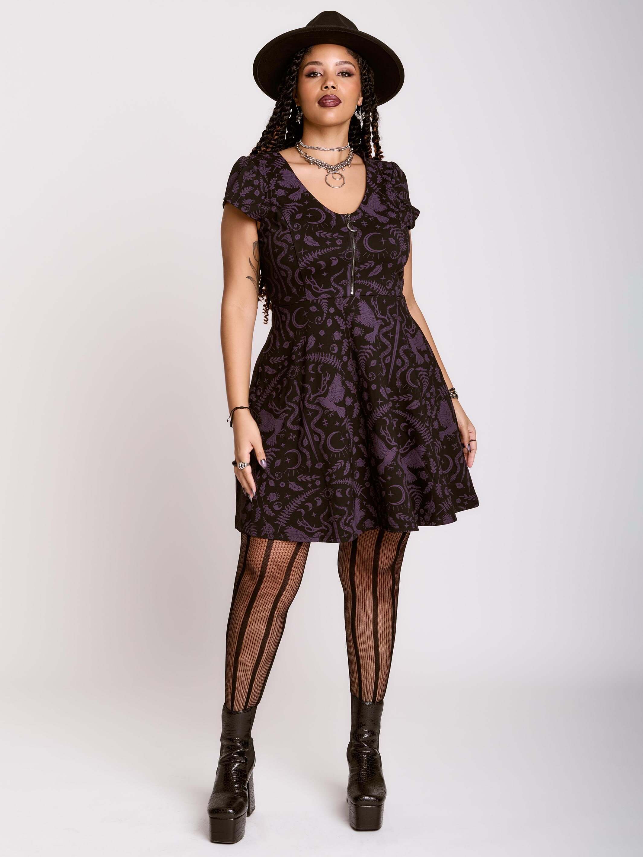 dark ages ponte dress