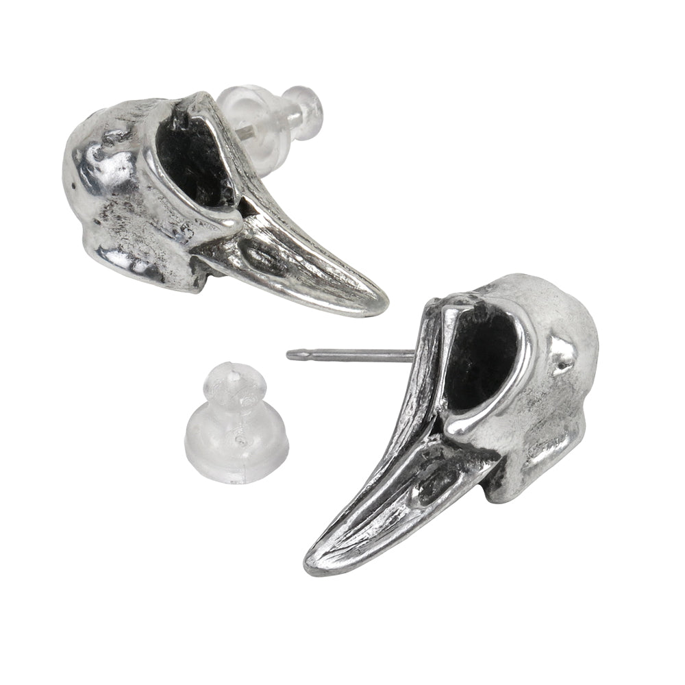 Little Raven Skull Earrings