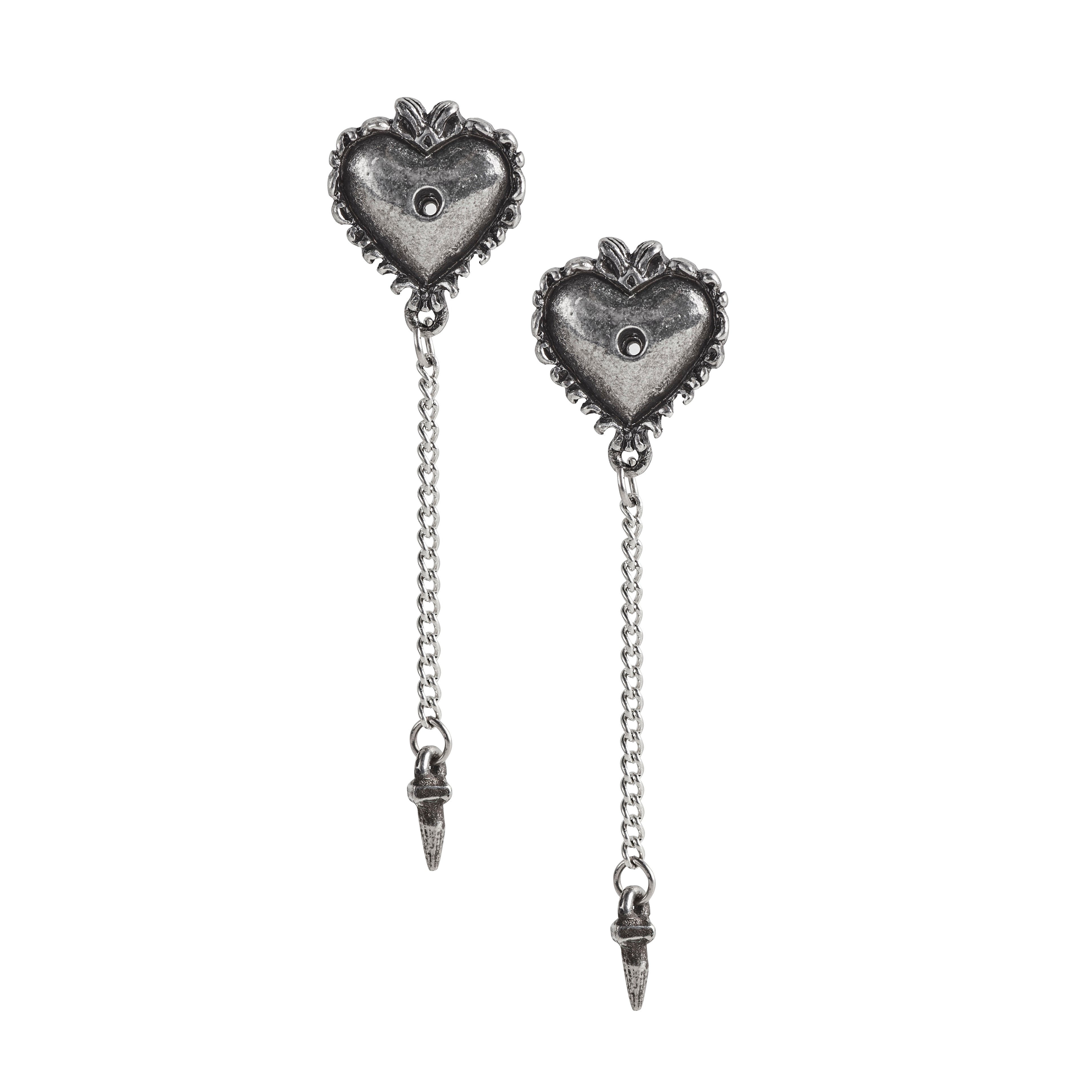 Witches Heart Stud Earring
