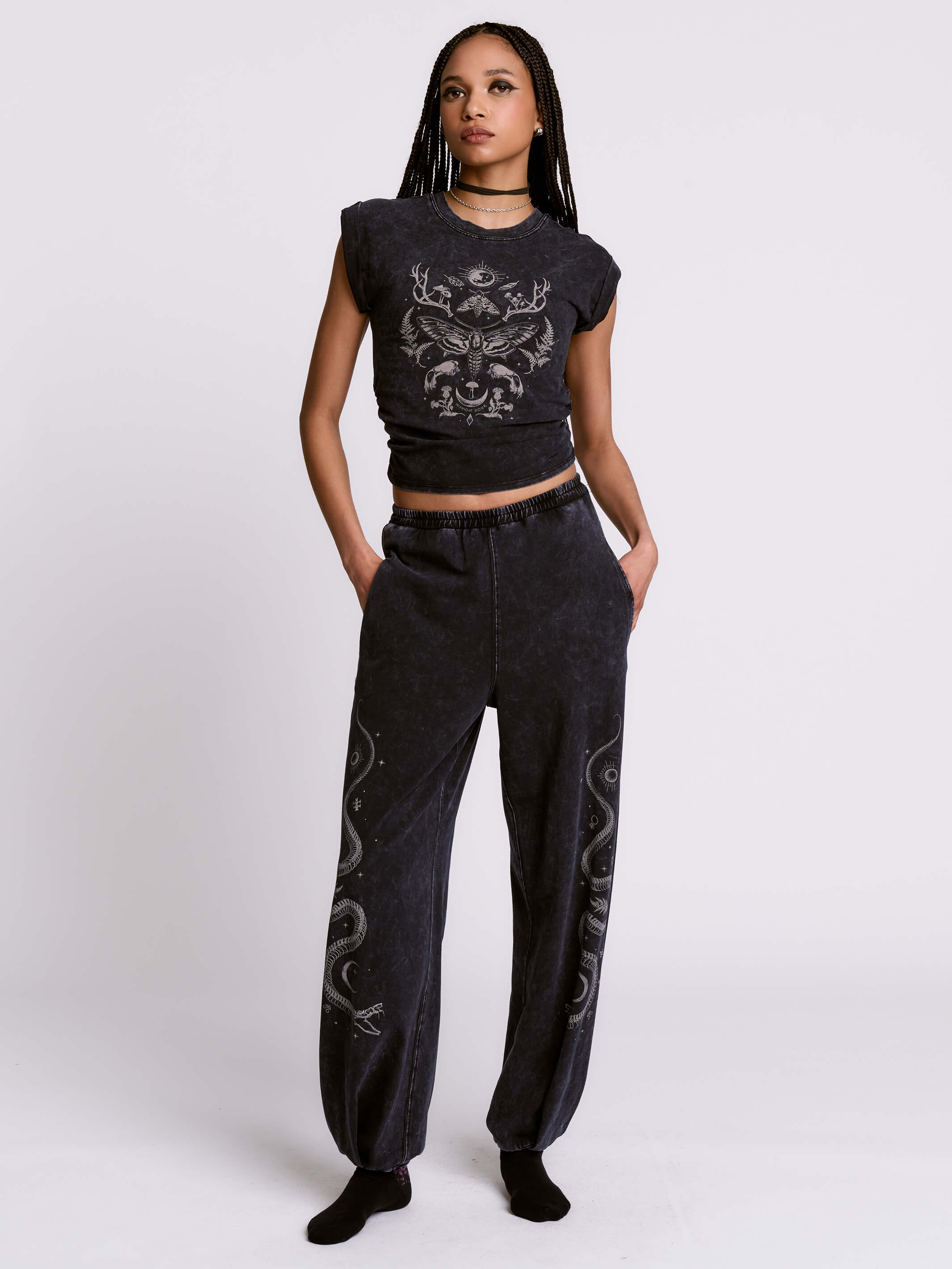 FOREST WITCH MINERAL WASH lounge PANTS