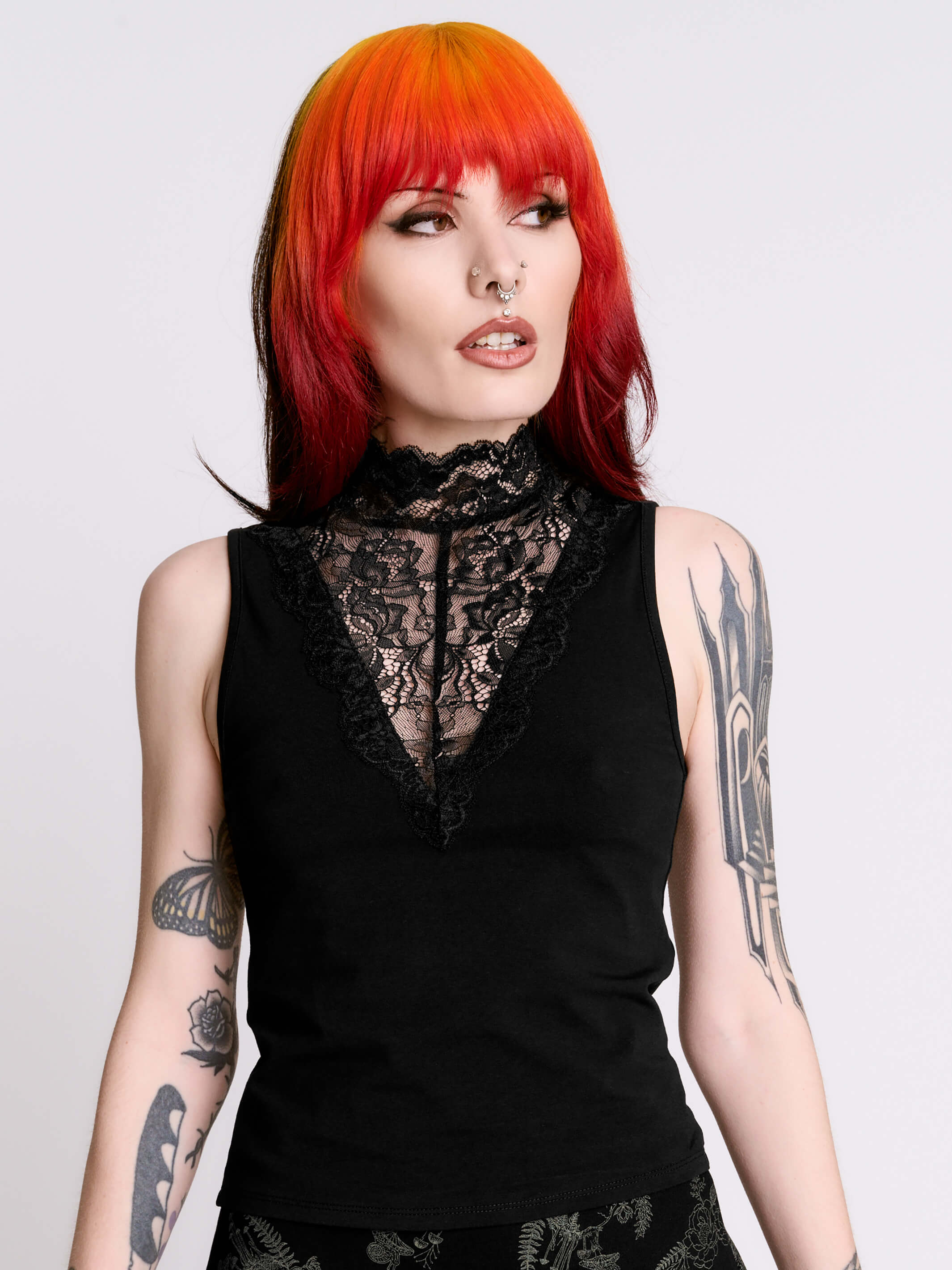Black Lace Top