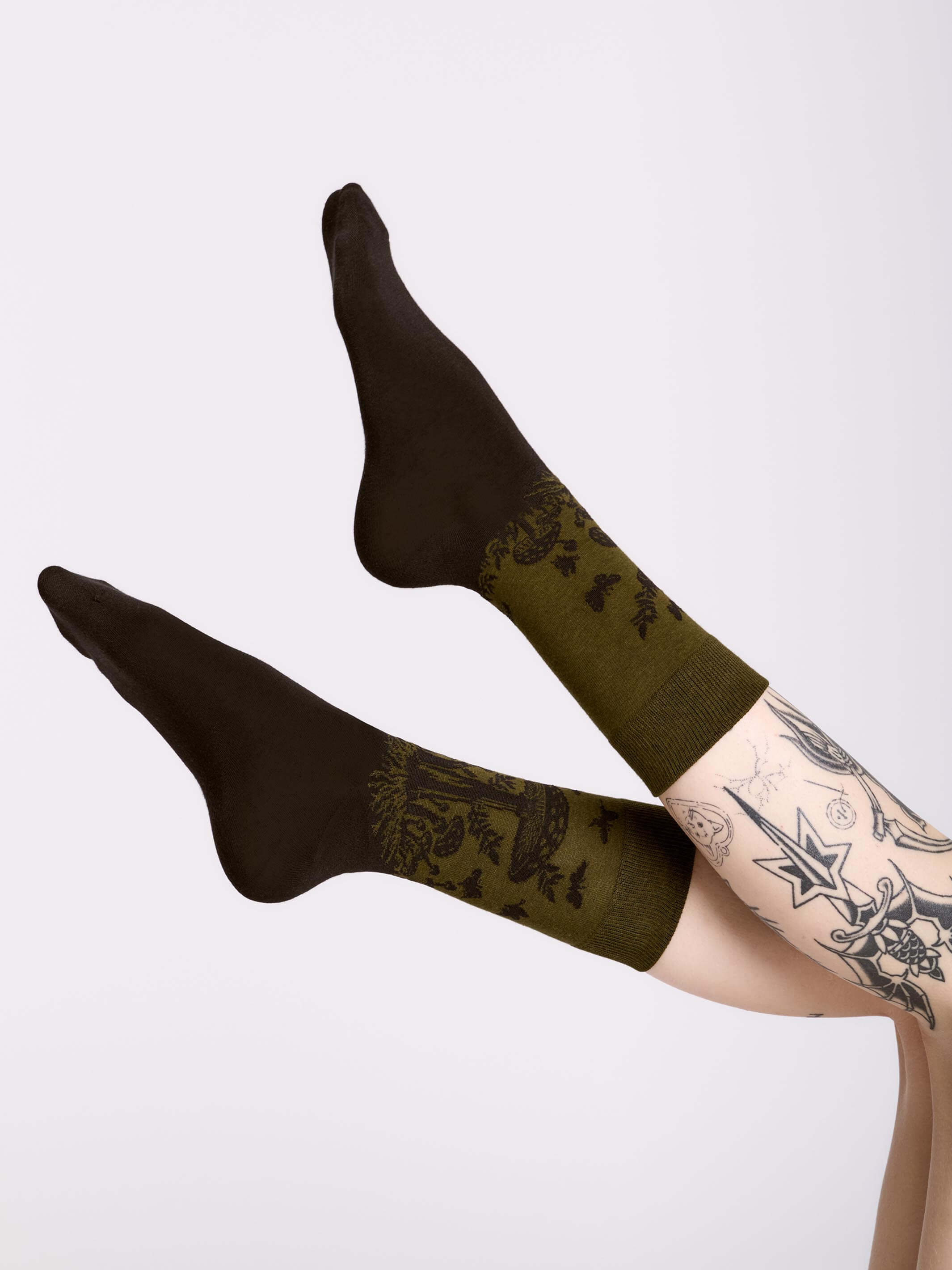 LIchen Mushroom socks