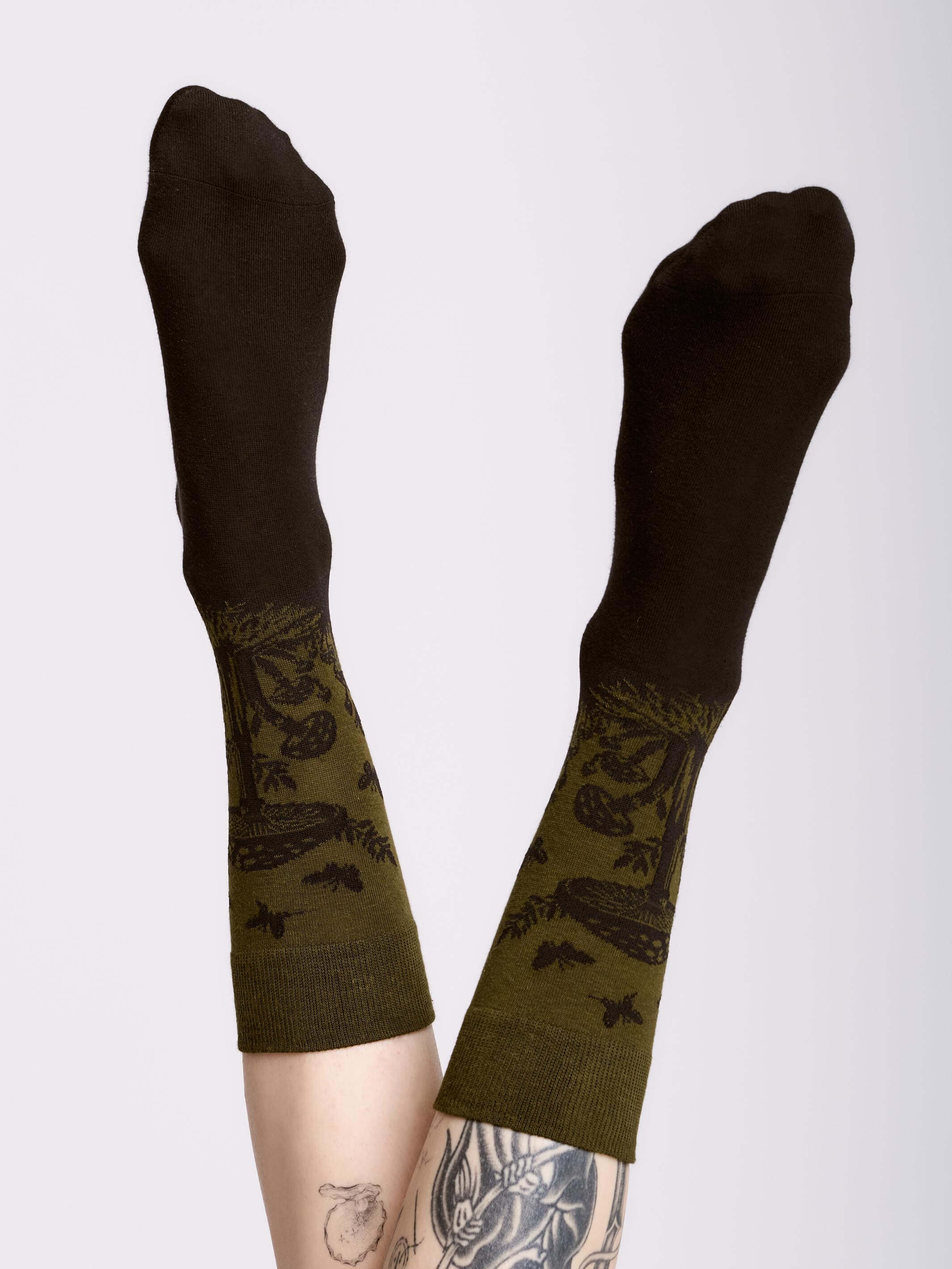 LIchen Mushroom socks