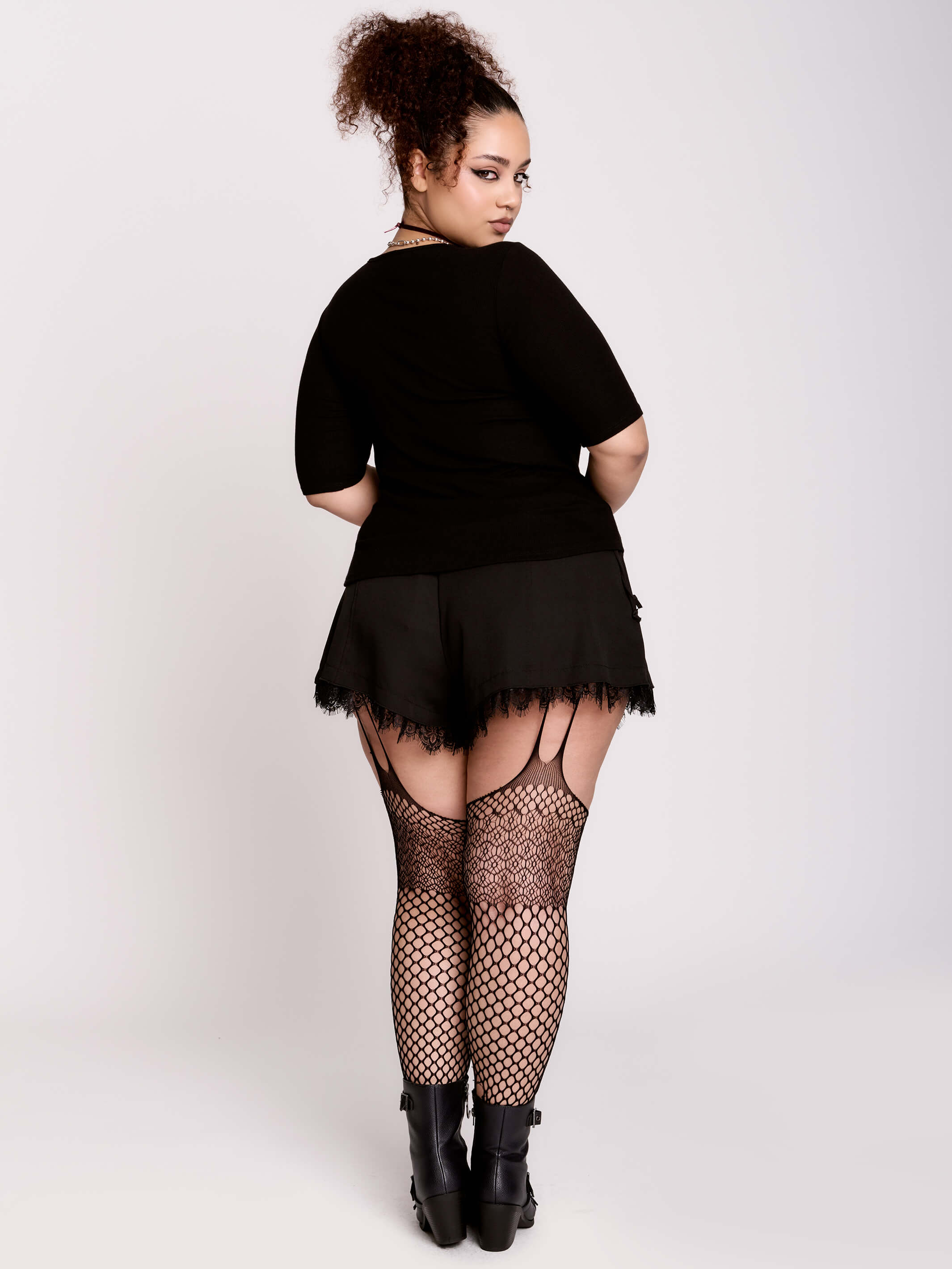 Lace Up Rib Top