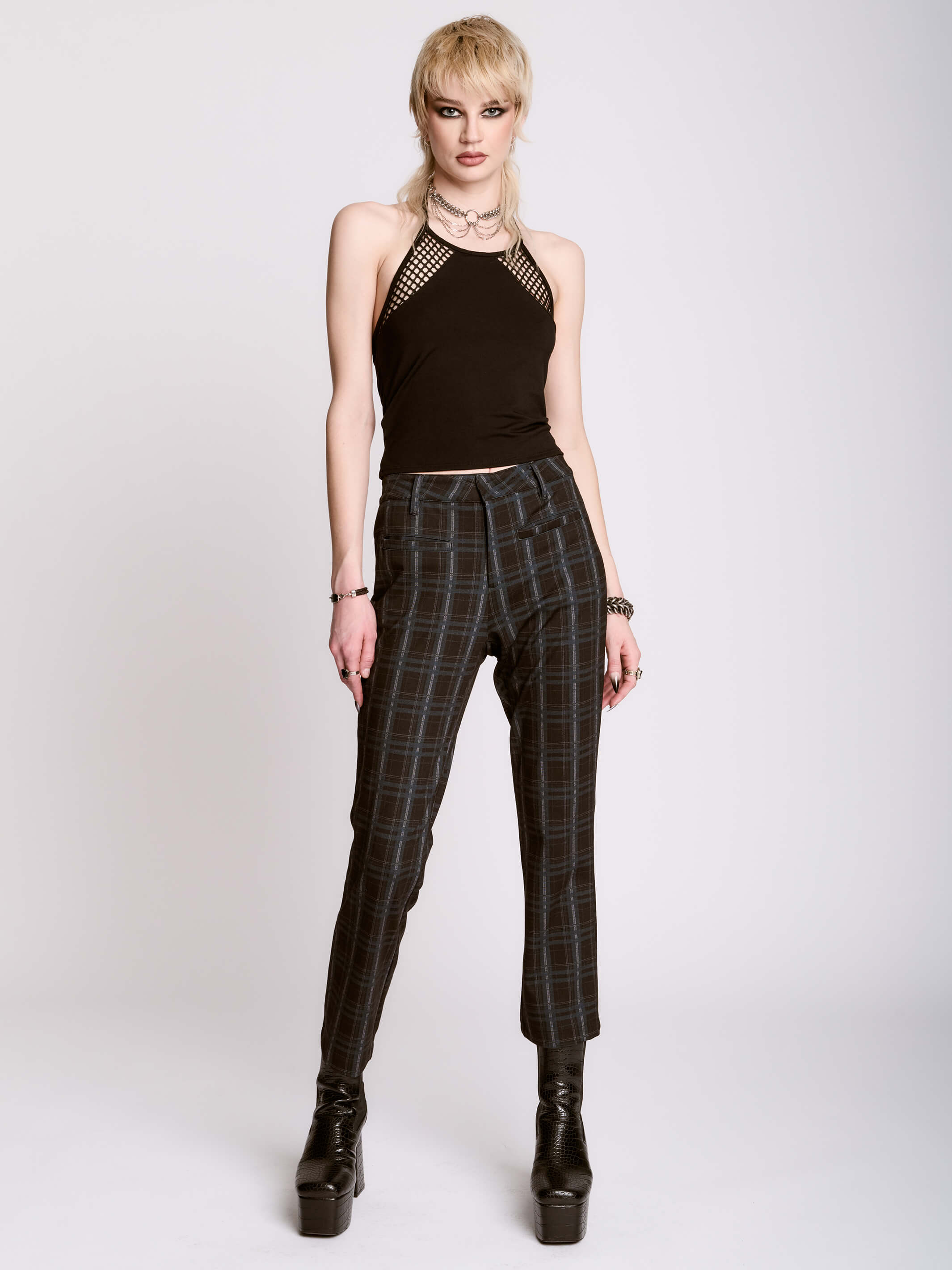 lichen plaid trouser