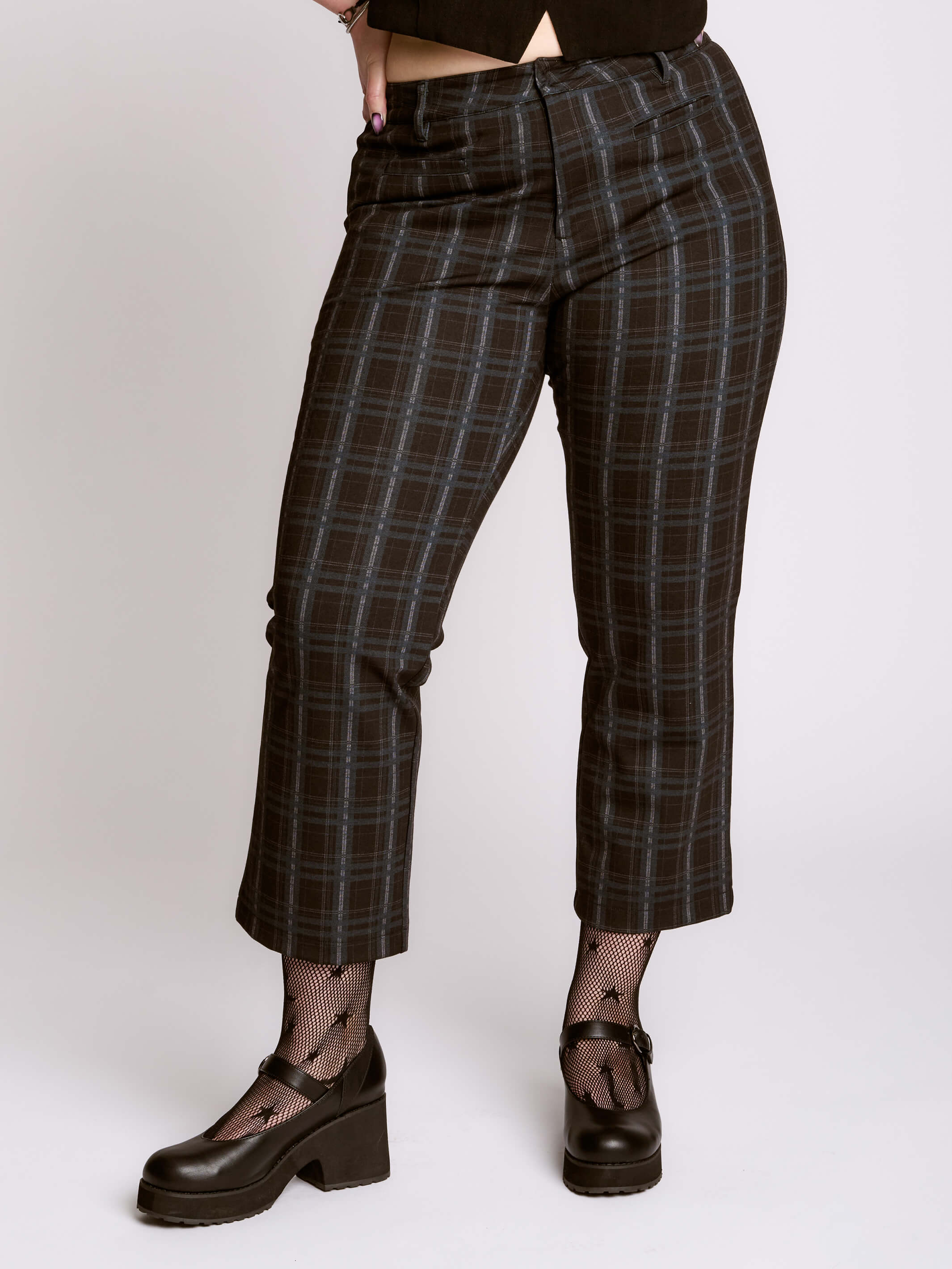 lichen plaid trouser