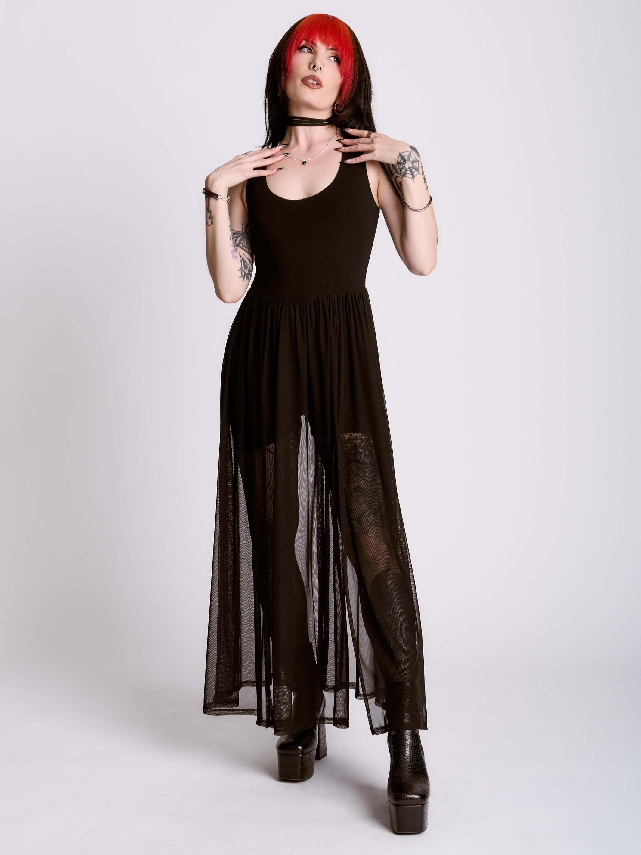 MAXI MESH ROMPER