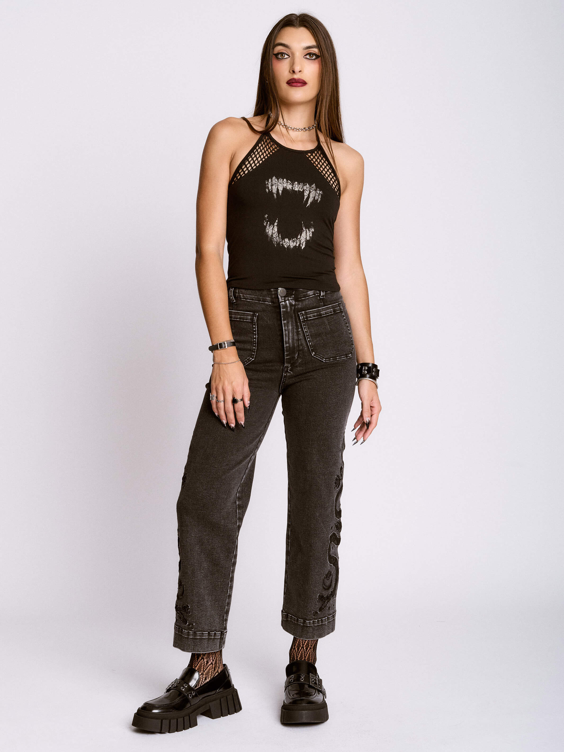 UNDEAD FISHNET HALTER