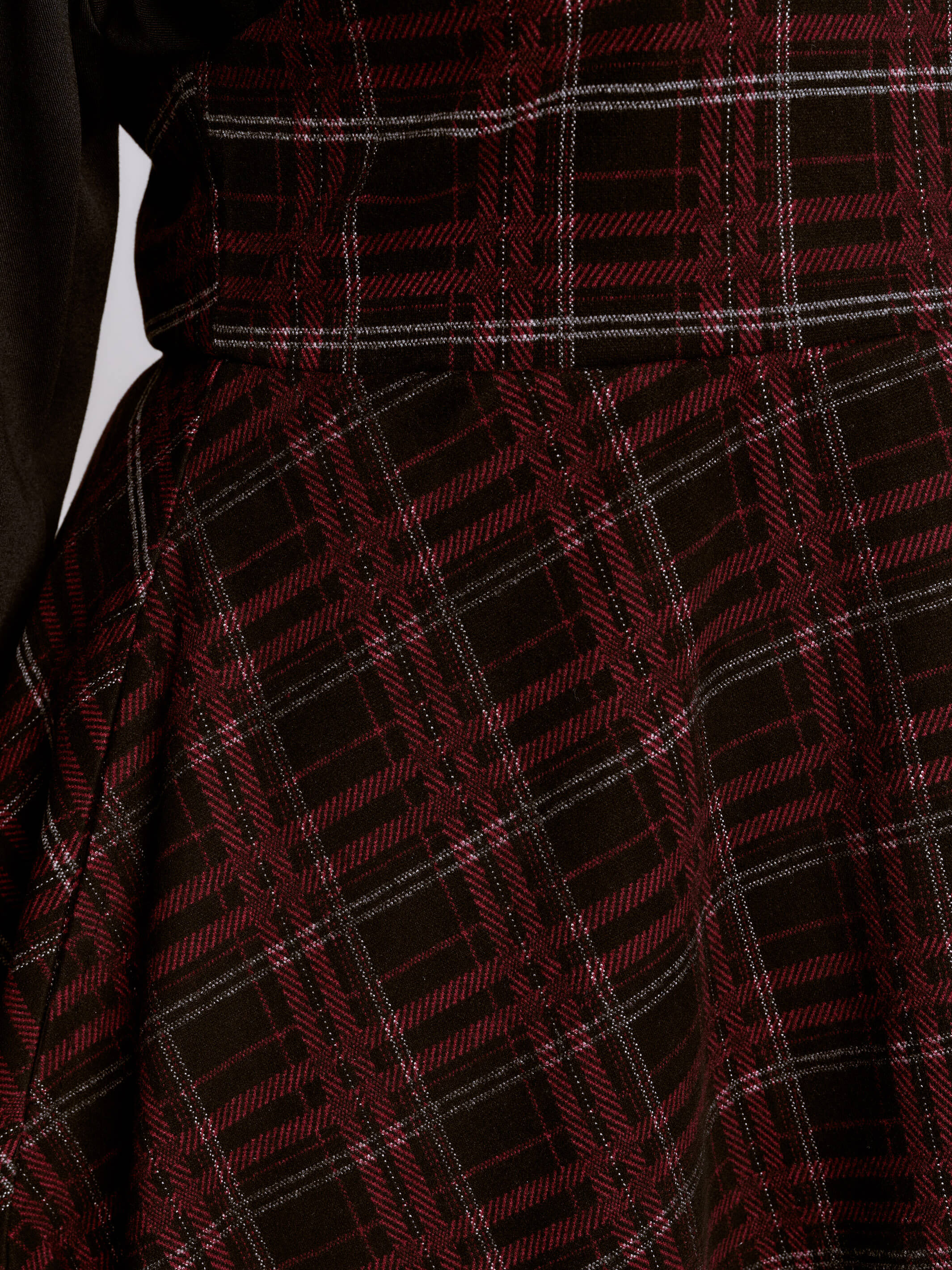 Oxblood Plaid Jumper