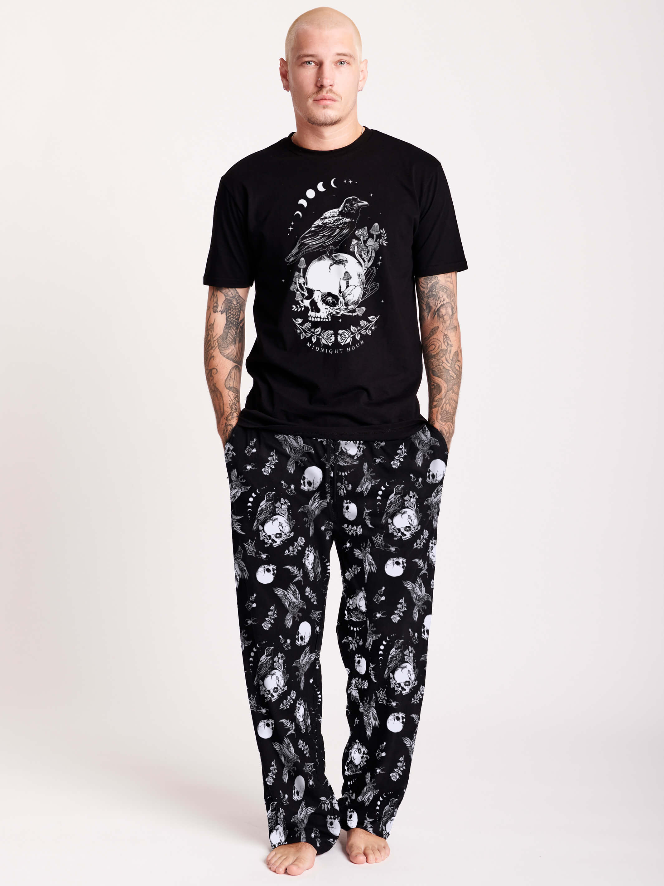 Raven Skull PJ Set
