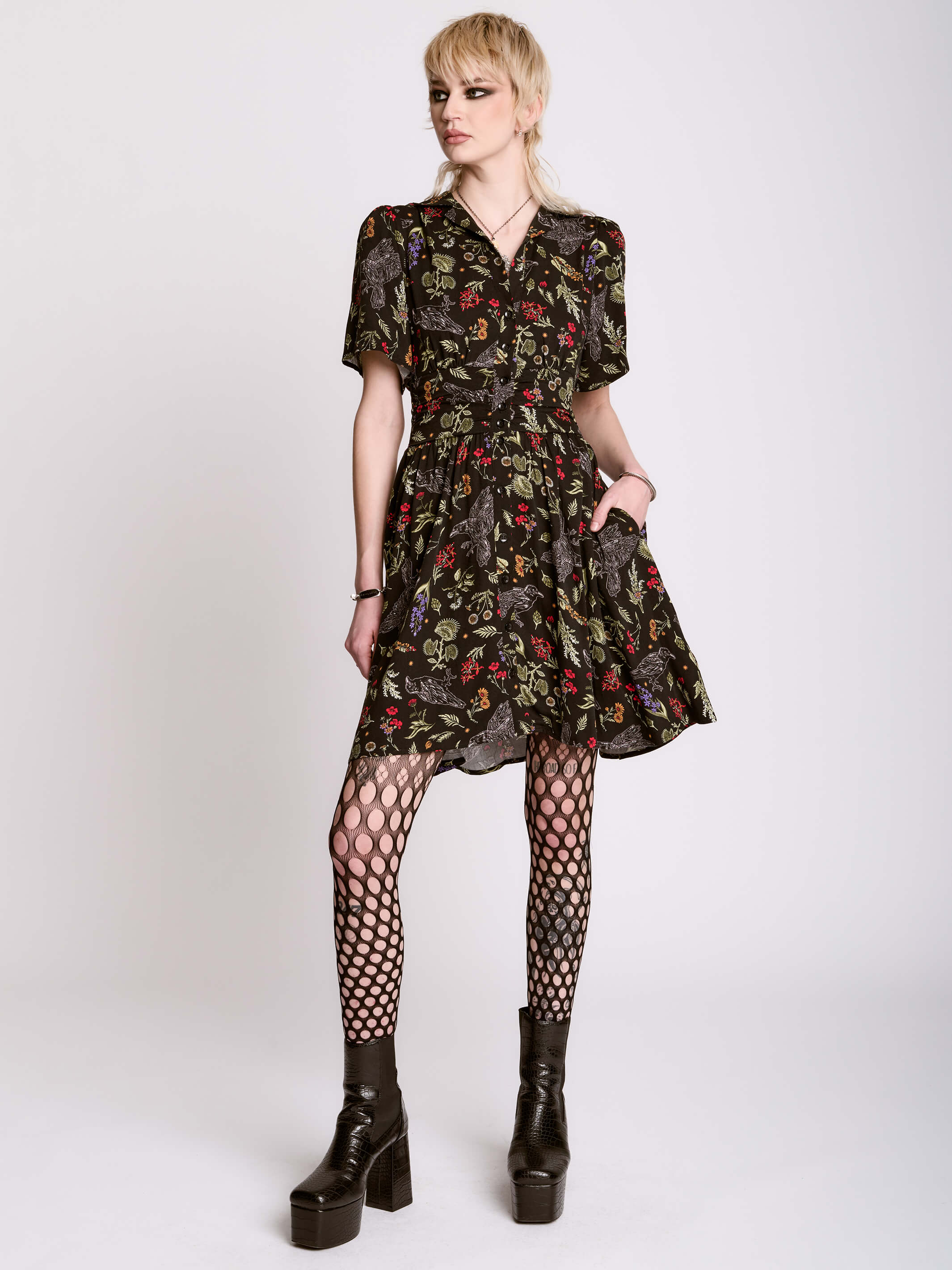 Raven's Garden shirt dress