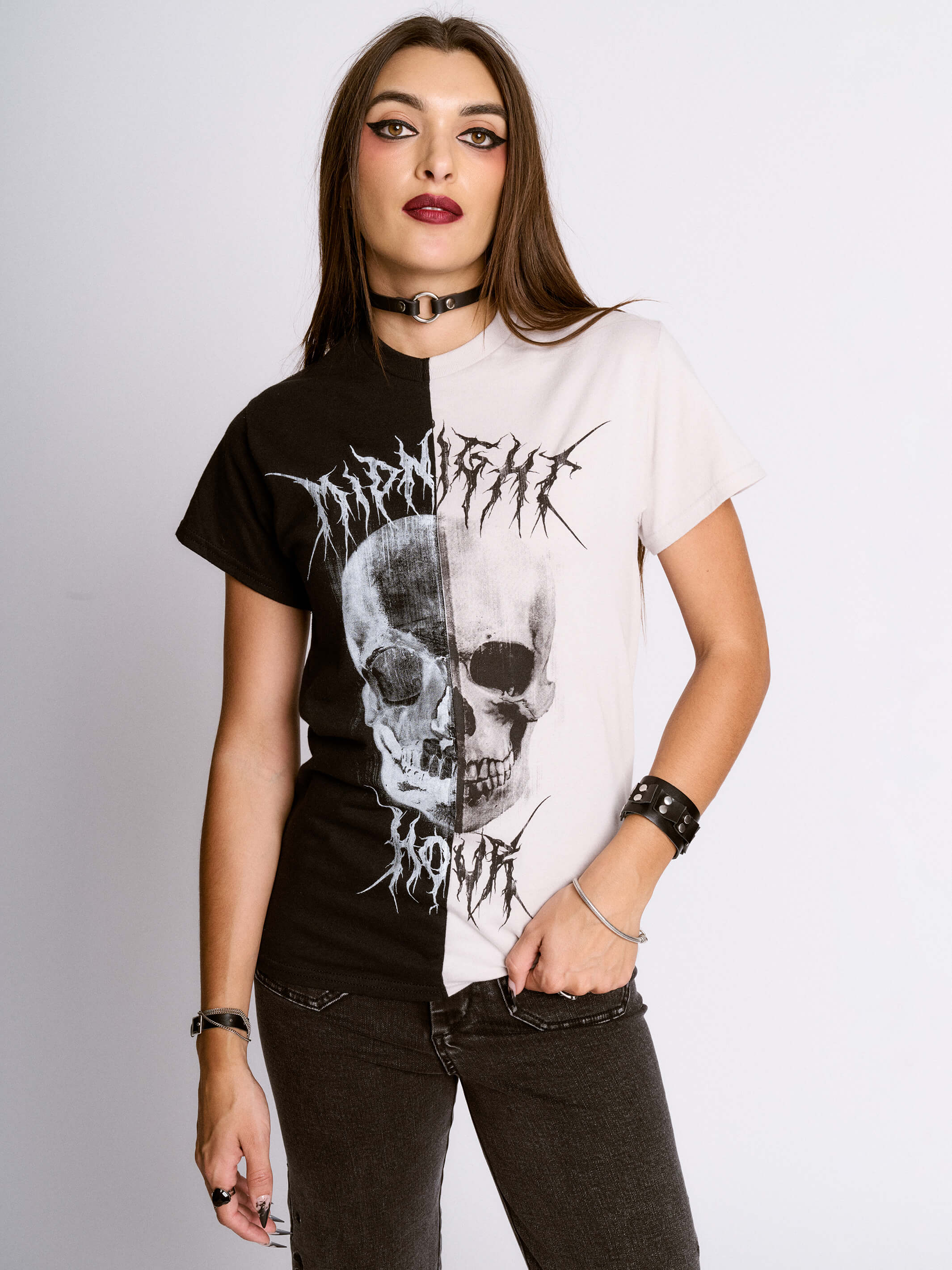 SPLIT SKULL T-SHIRT