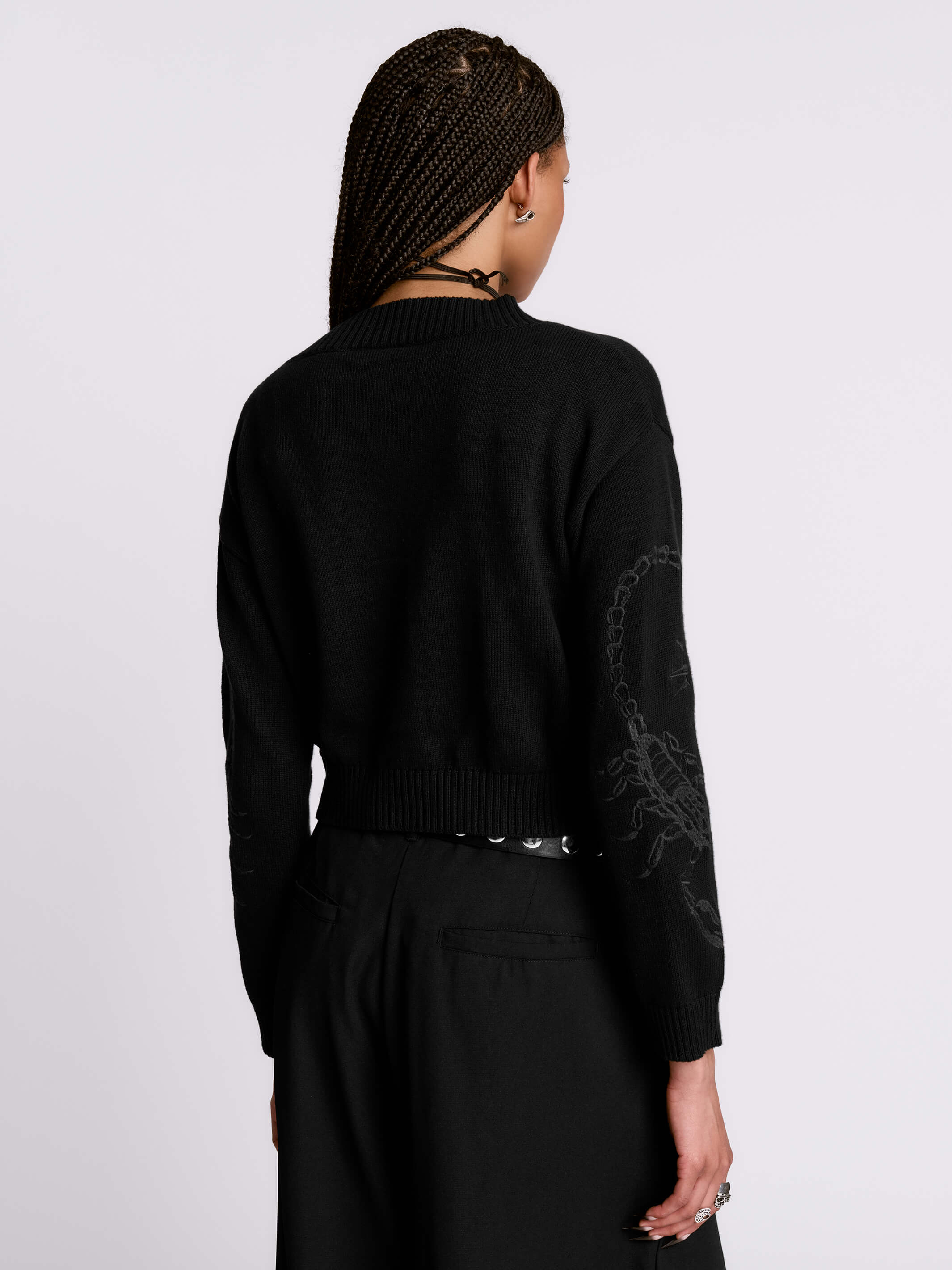 Scorpion Cropped Cardigan