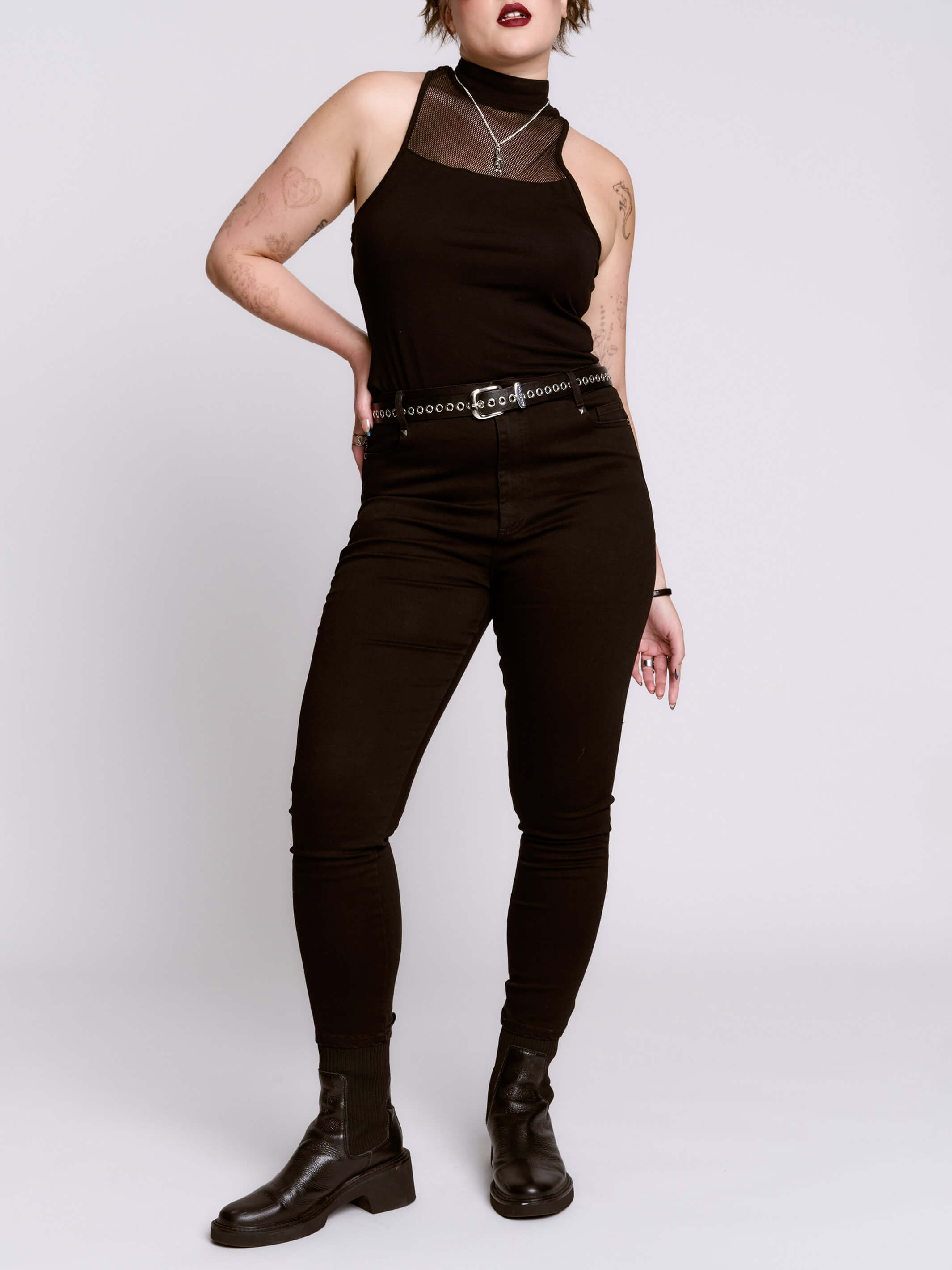 Studded Skinny Jeans