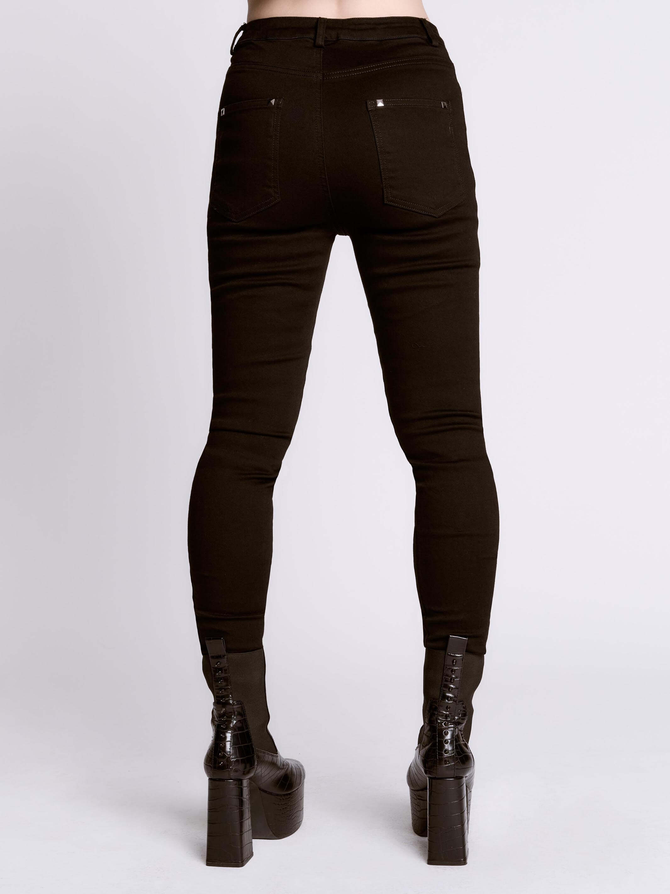 studded skinny jeans