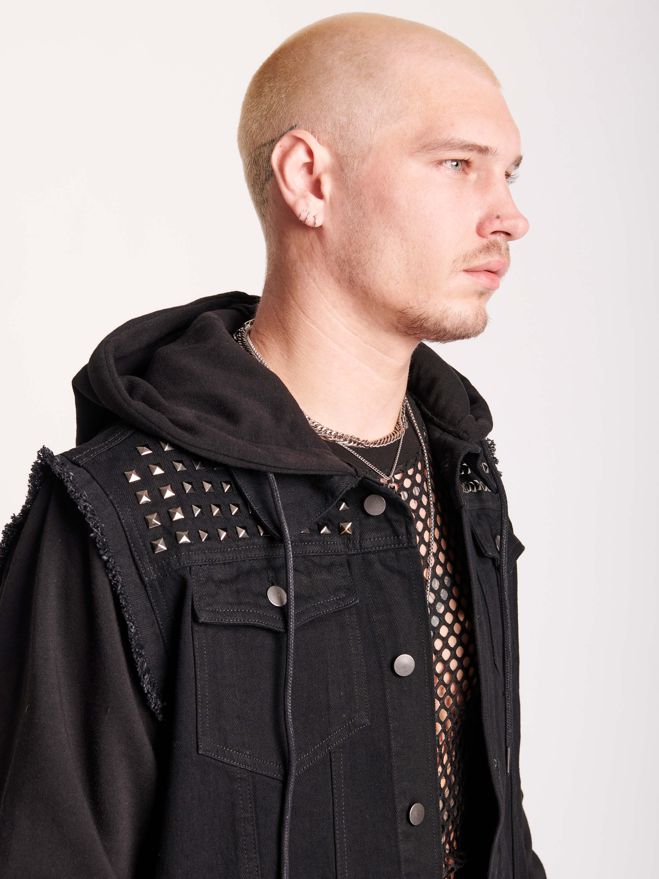 studded denim jacket