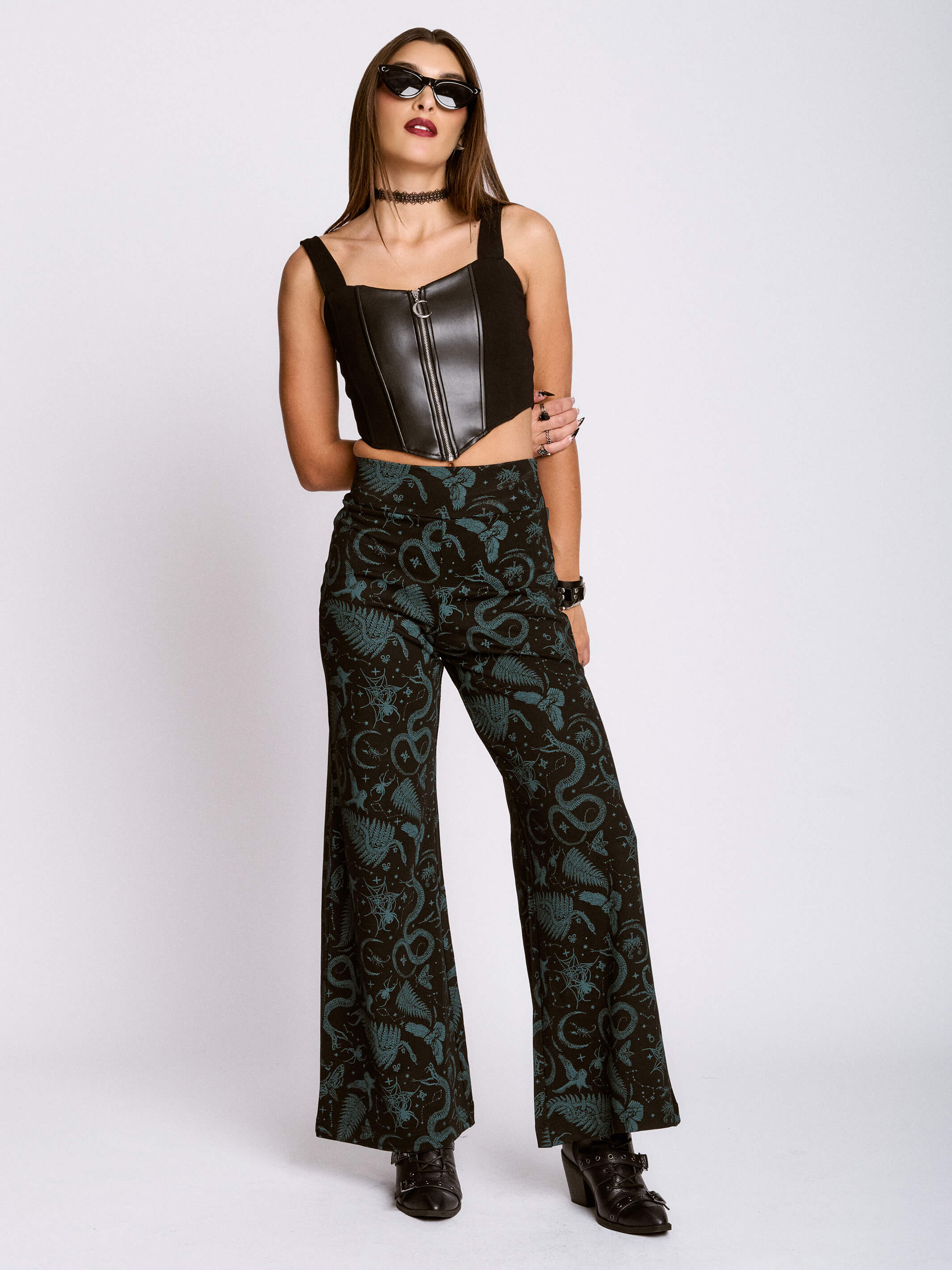 swamp life PALAZZO PANTS