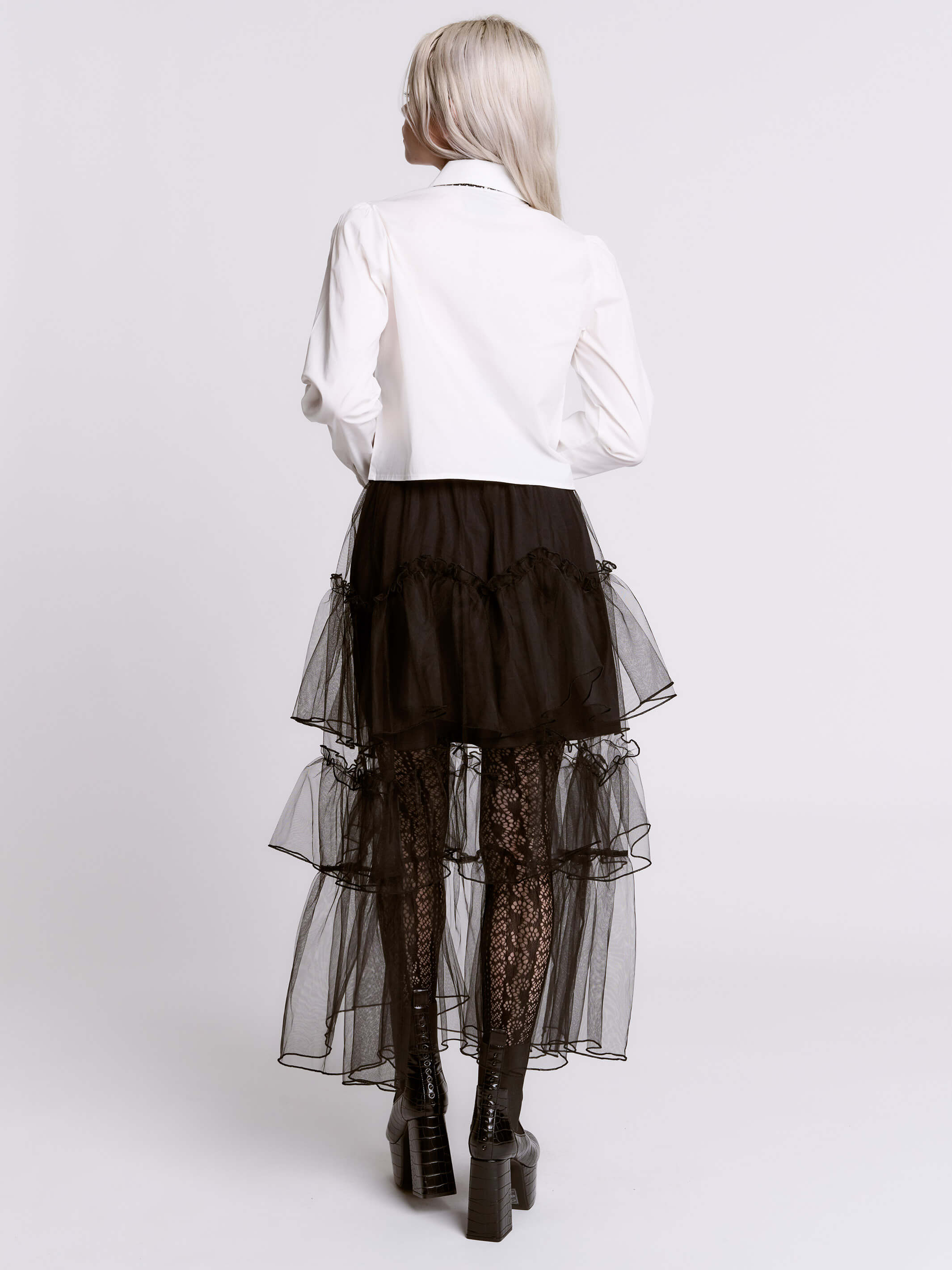 TULLE RUFFLE SKIRT