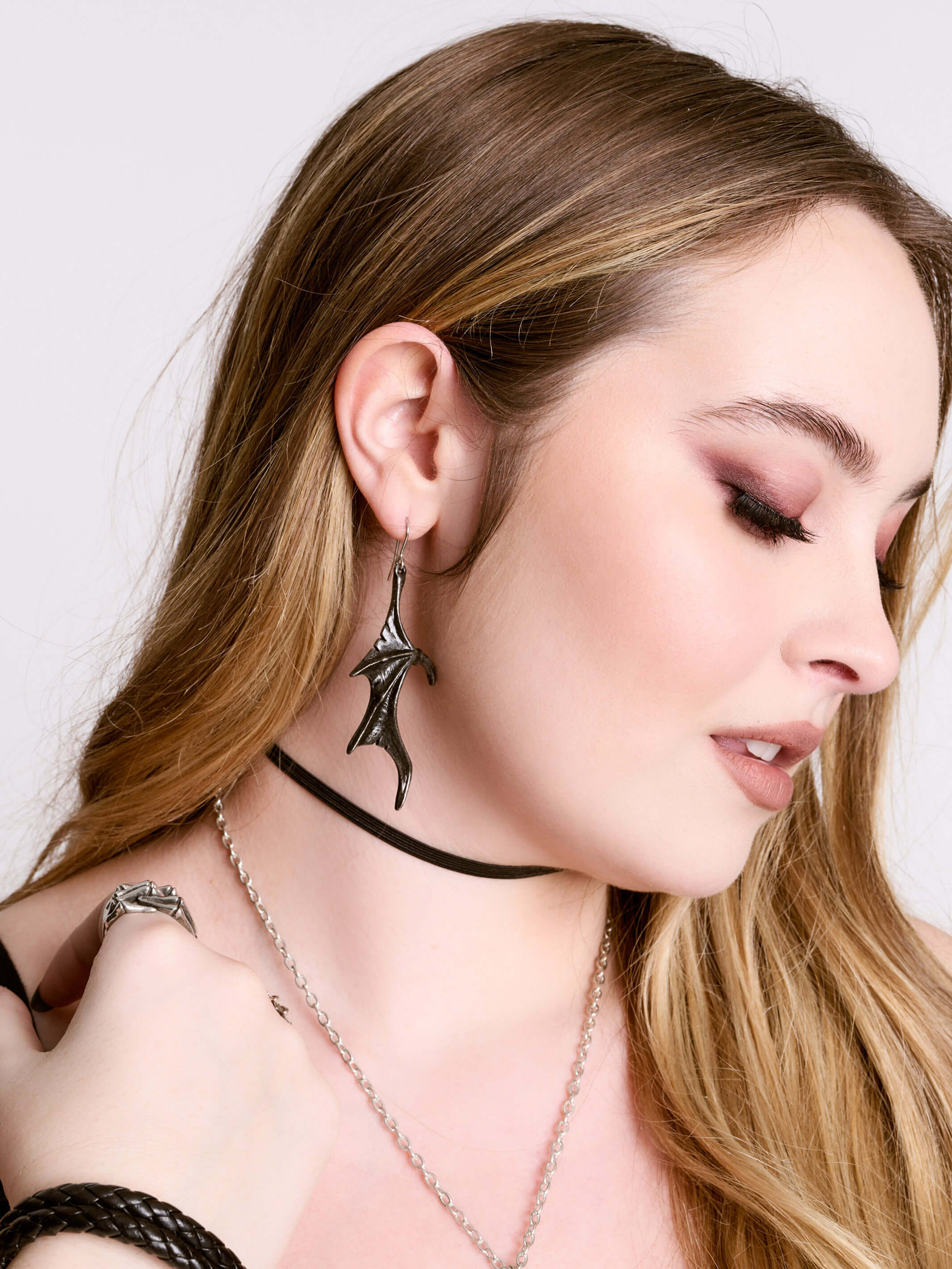 Wings of Midnight Earring