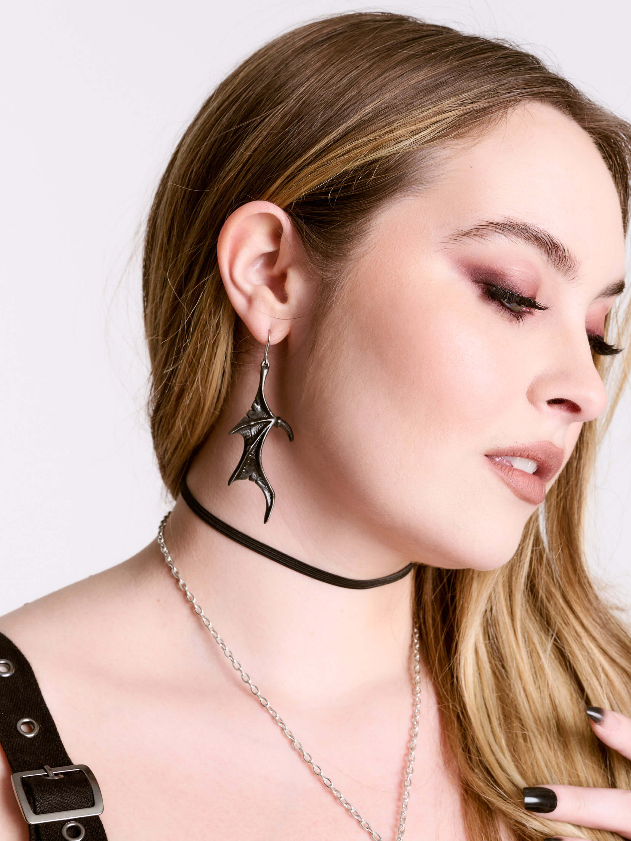 Wings of Midnight Earring