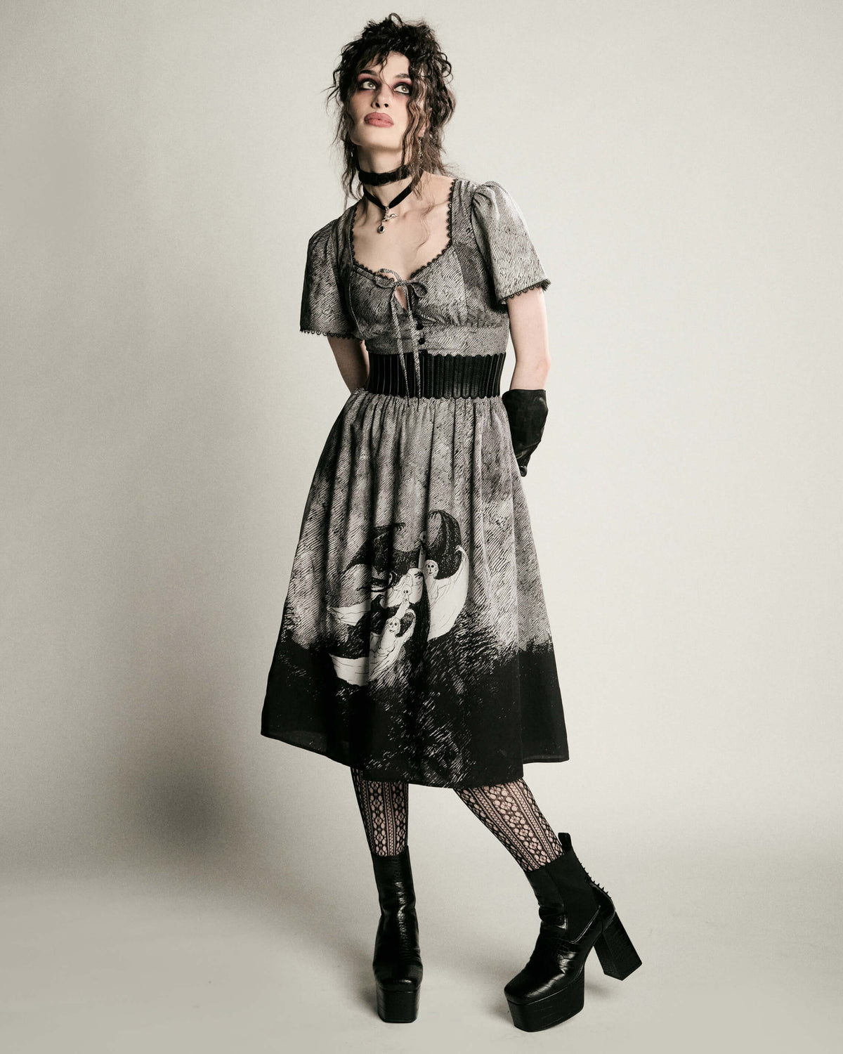 Edward Gorey Vampire dress