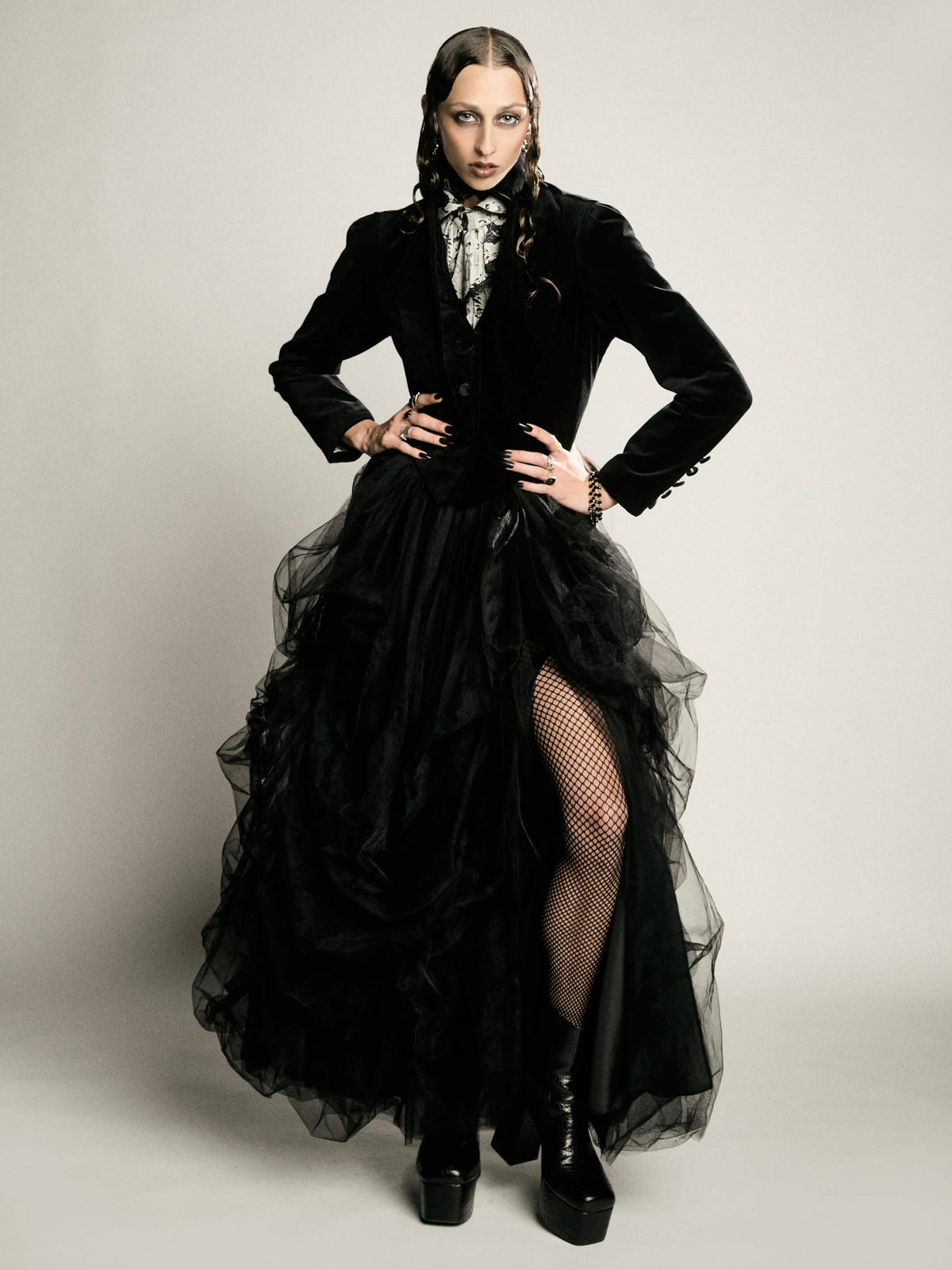 Edward Gorey victorian velvet jacket