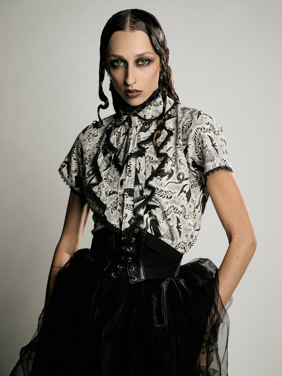 Edward Gorey Victorian blouse