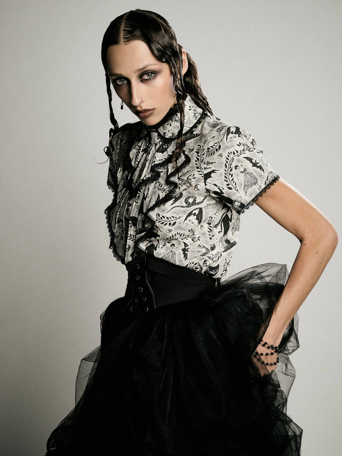 Edward Gorey Victorian blouse