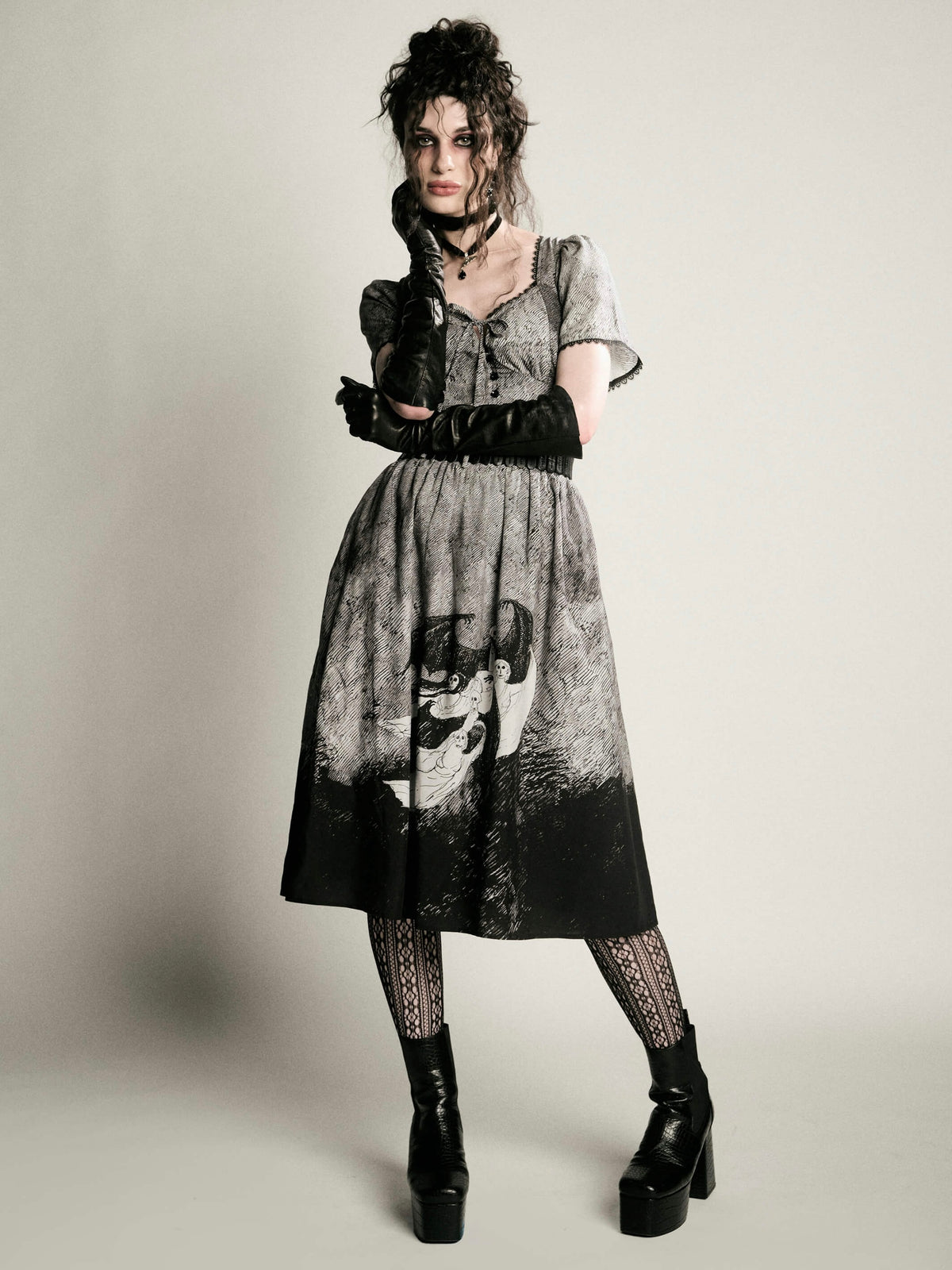 Edward Gorey Vampire dress
