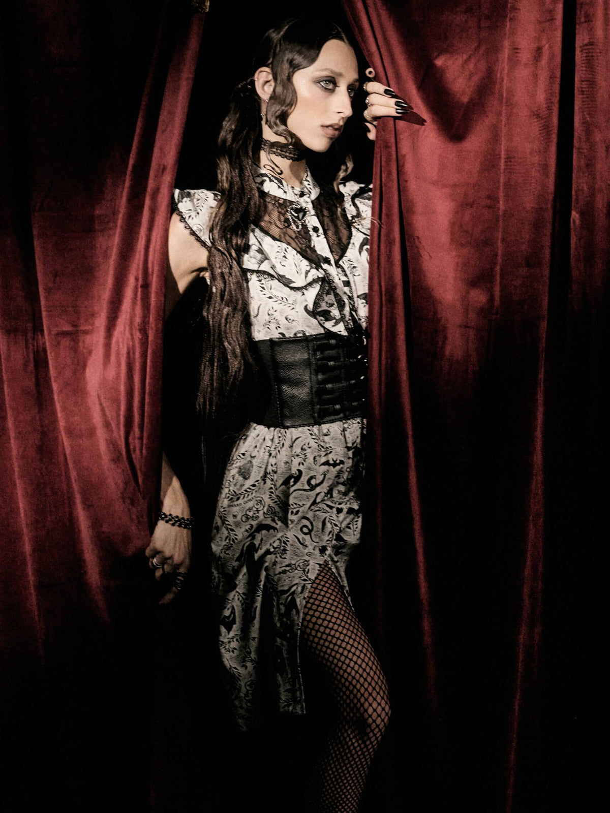 Edward Gorey Victorian dress