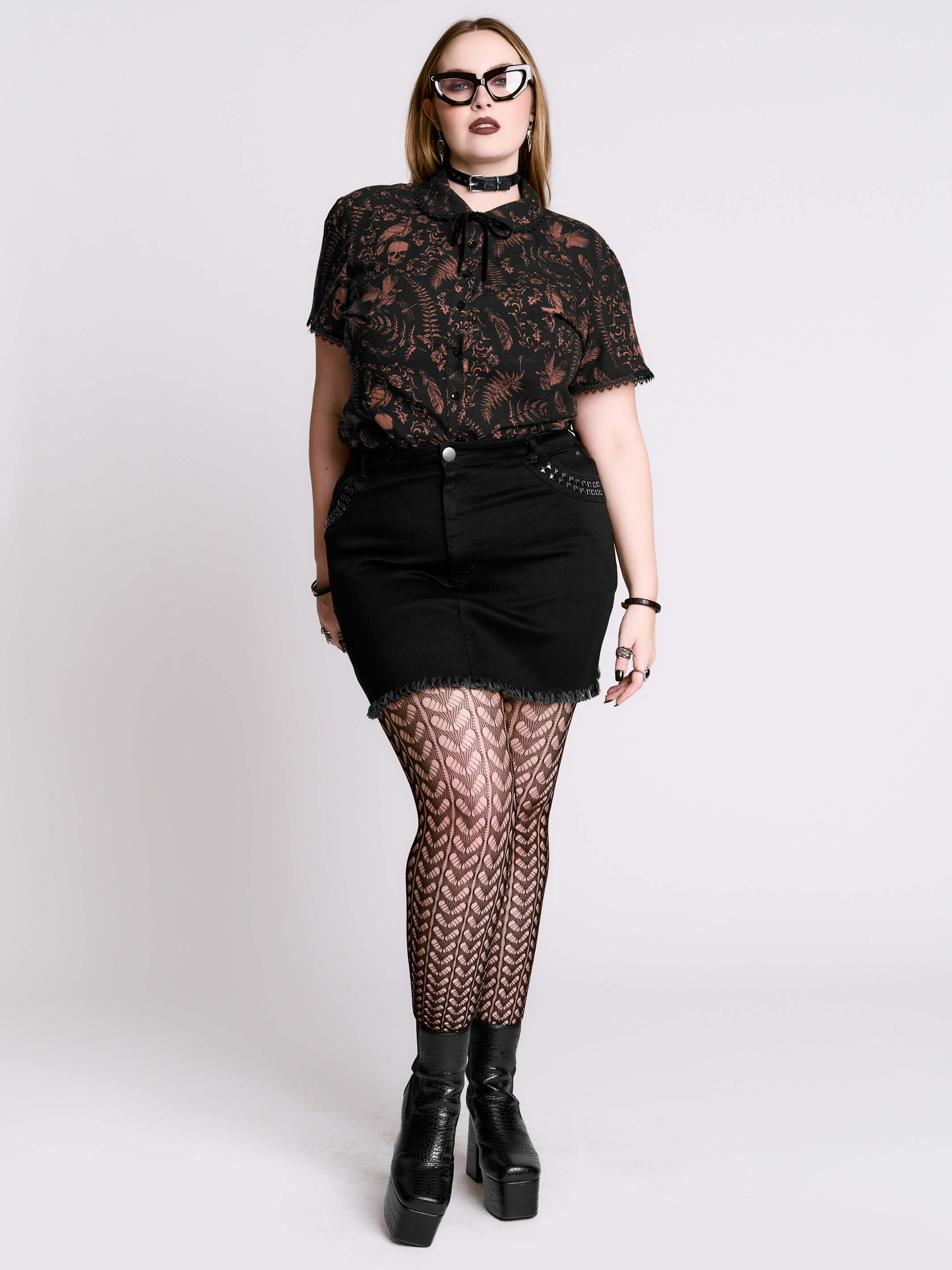 ANTIQUE SKULL BLOUSE