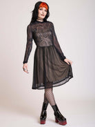 Bat mesh lace dress