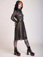 Bat mesh lace dress