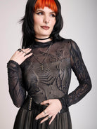 Bat mesh lace dress