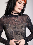 Bat mesh lace dress