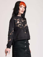 Bat Doily Sweatshirt