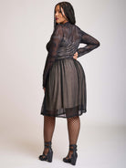 Bat mesh lace dress