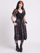 Bats Roost Midi Skirt