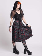 Bats Roost Midi Skirt