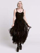 TIERED RUFFLE DRESS