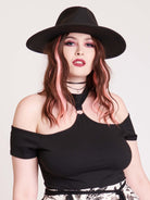 choker off shoulder top