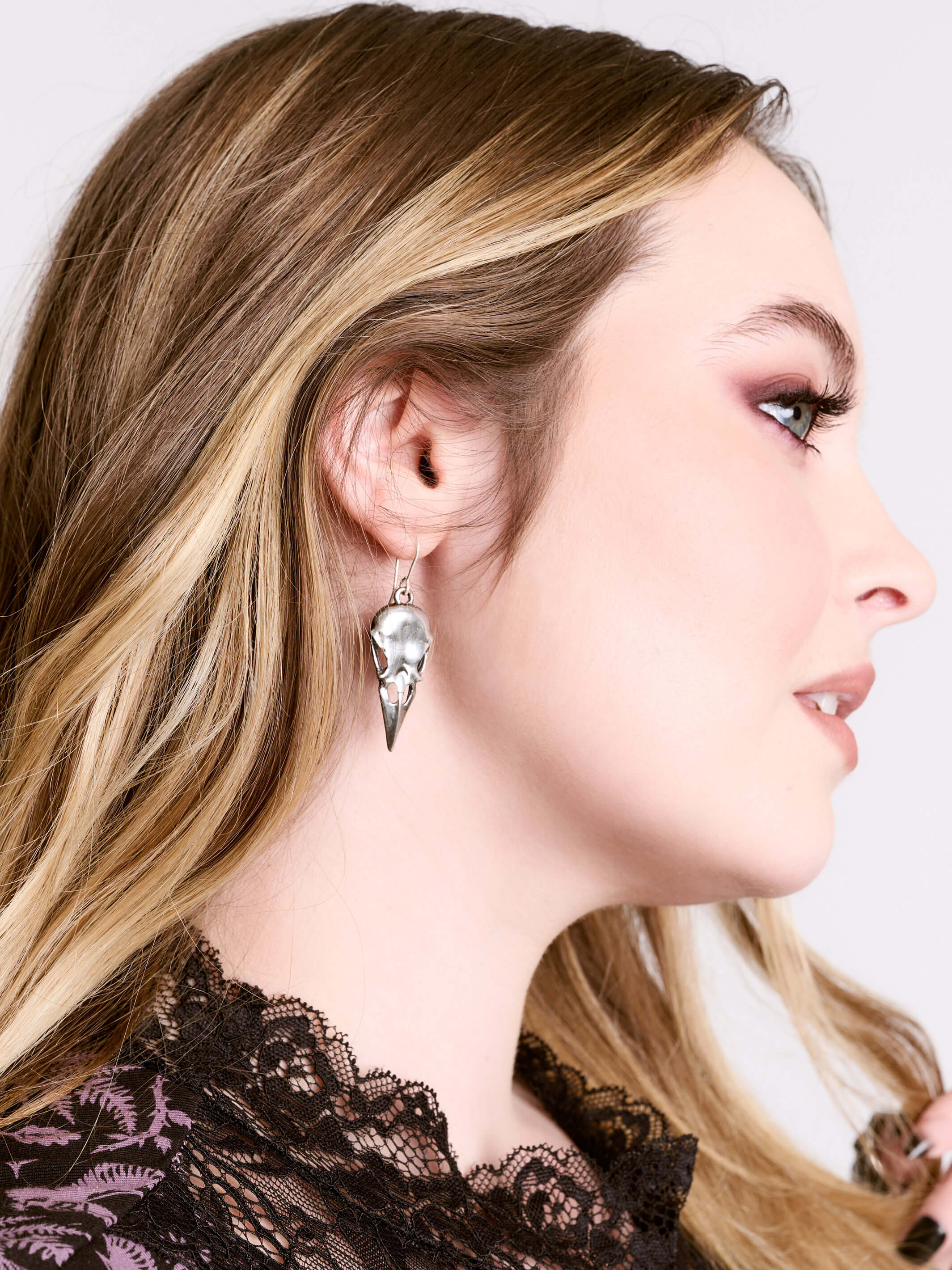 Crane Heart Earrings